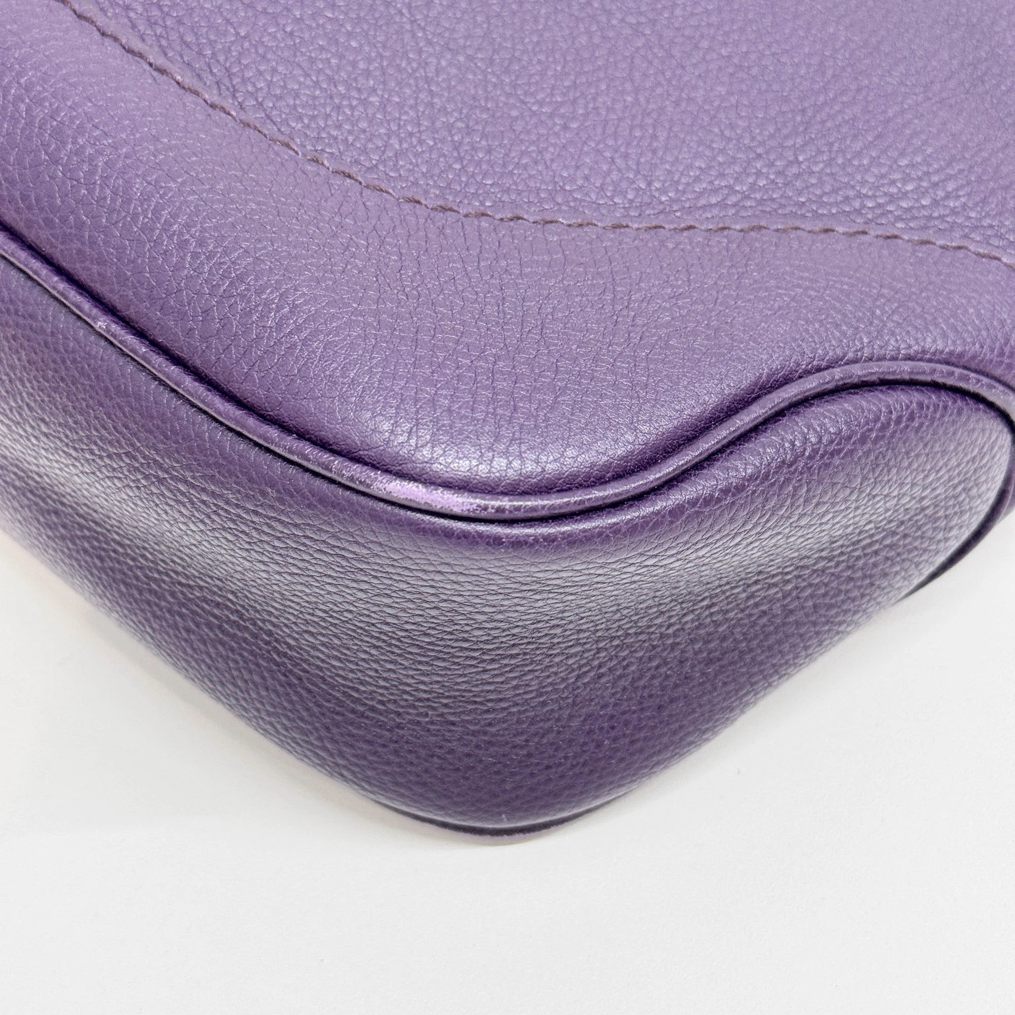 Jackie 1961 Purple Leather Two Way Bag - Image 10