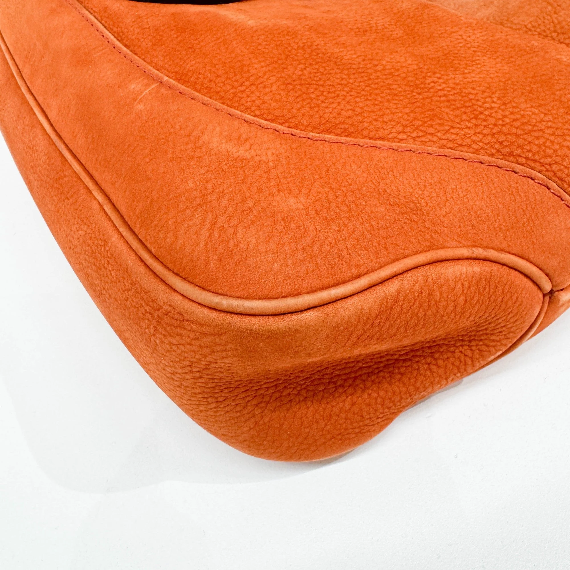 Jackie 1961 Tangerine Leather Two Way Bag - Image 10