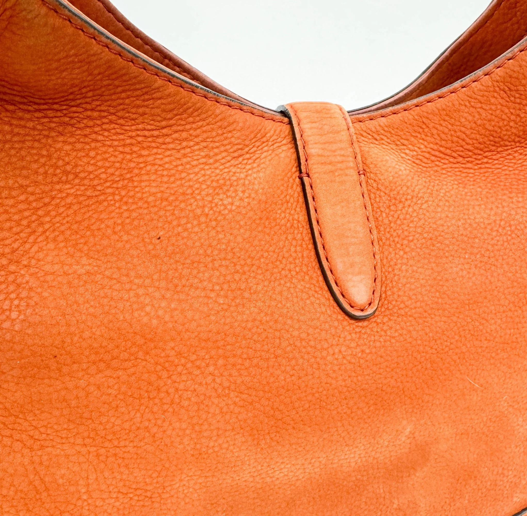 Jackie 1961 Tangerine Leather Two Way Bag - Image 16