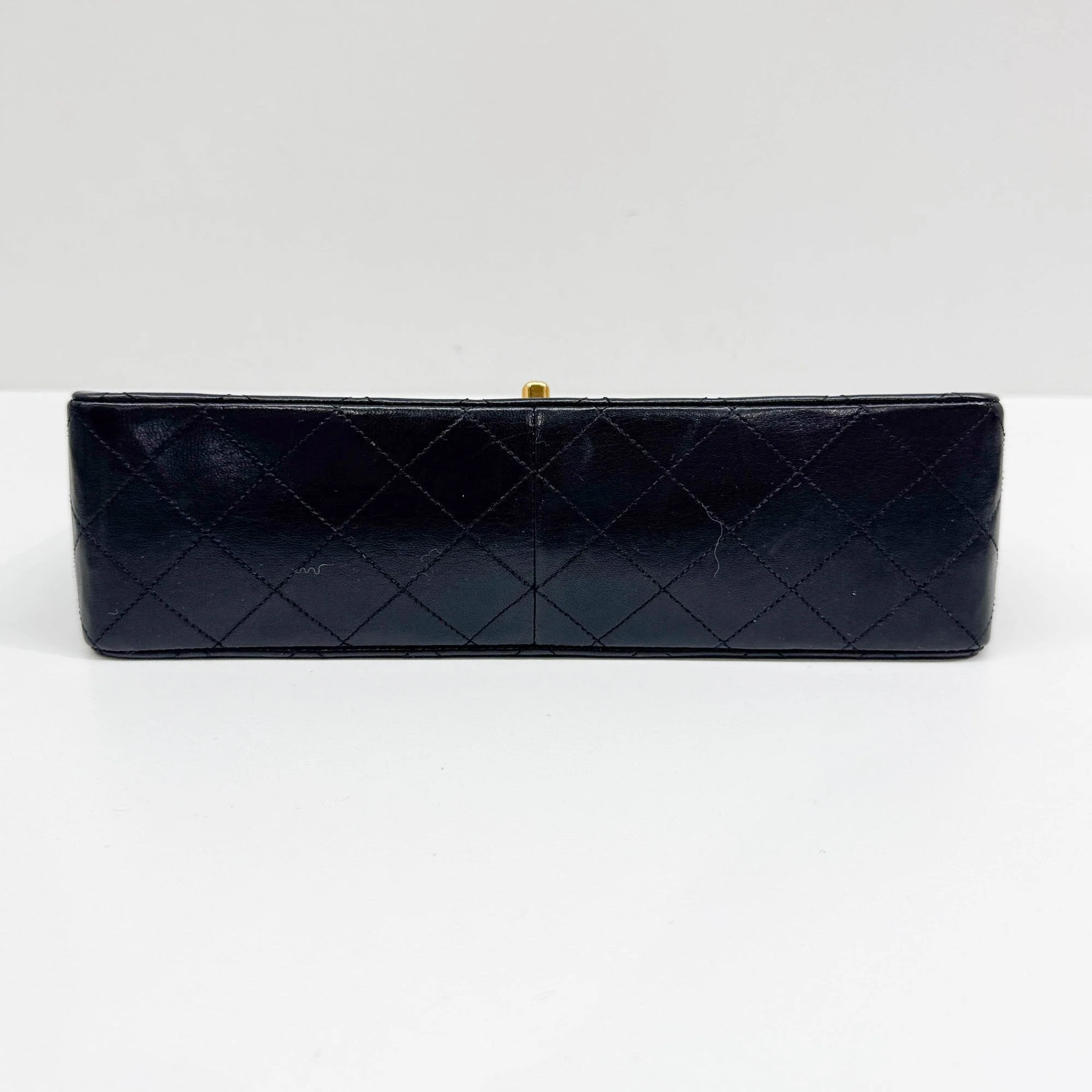 Jumbo Classic Flap 1989-1991 Matelasse Black Leather Shoulder Bag - Image 8
