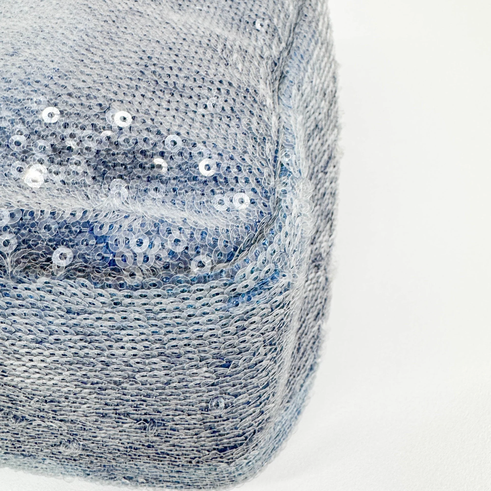 Jumbo Classic Flap 2018 Waterfall Blue Sequin Shoulder Bag - Image 13