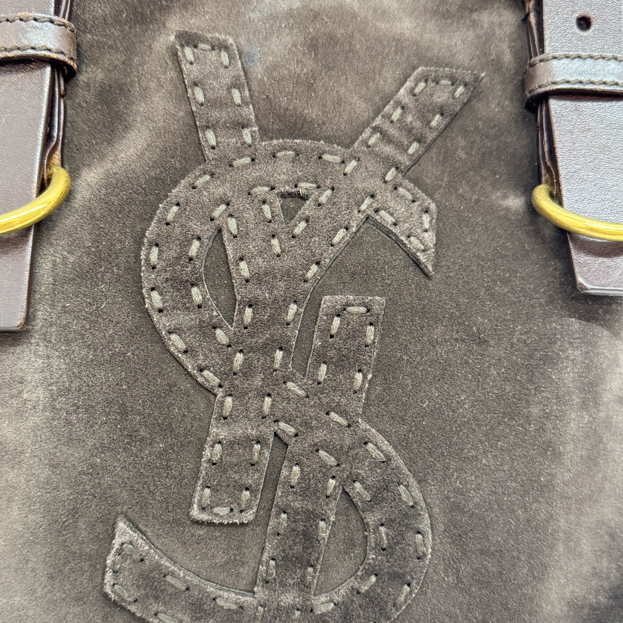 Kahala Brown Suede Tote Bag - Image 13