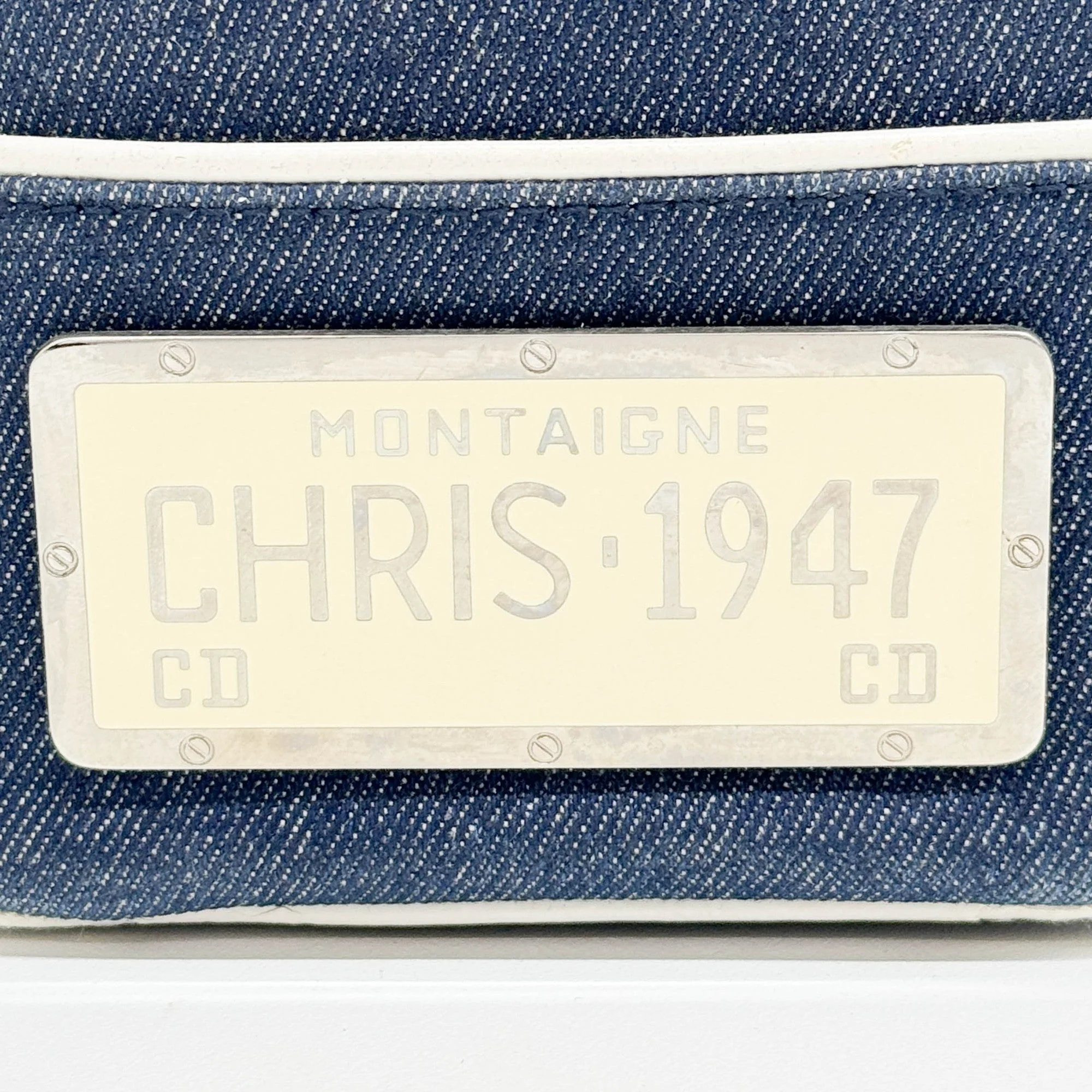 Lady Dior Blue Denim Two Way bag - Image 8