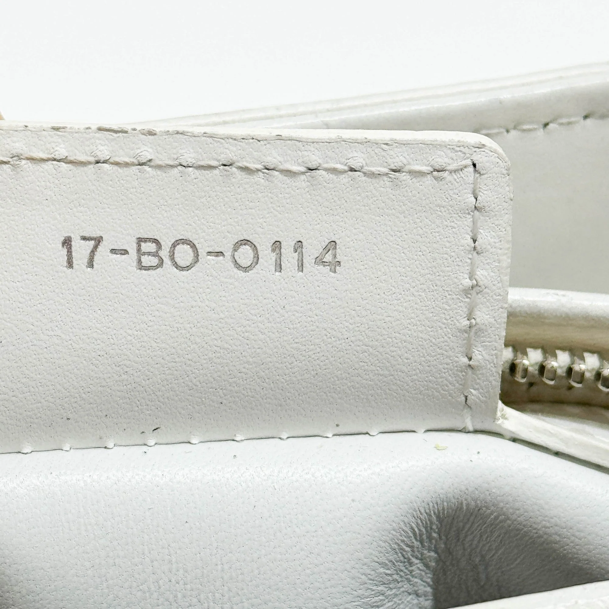 Lady Dior Patchwork White Leather Hand Bag - Image 15