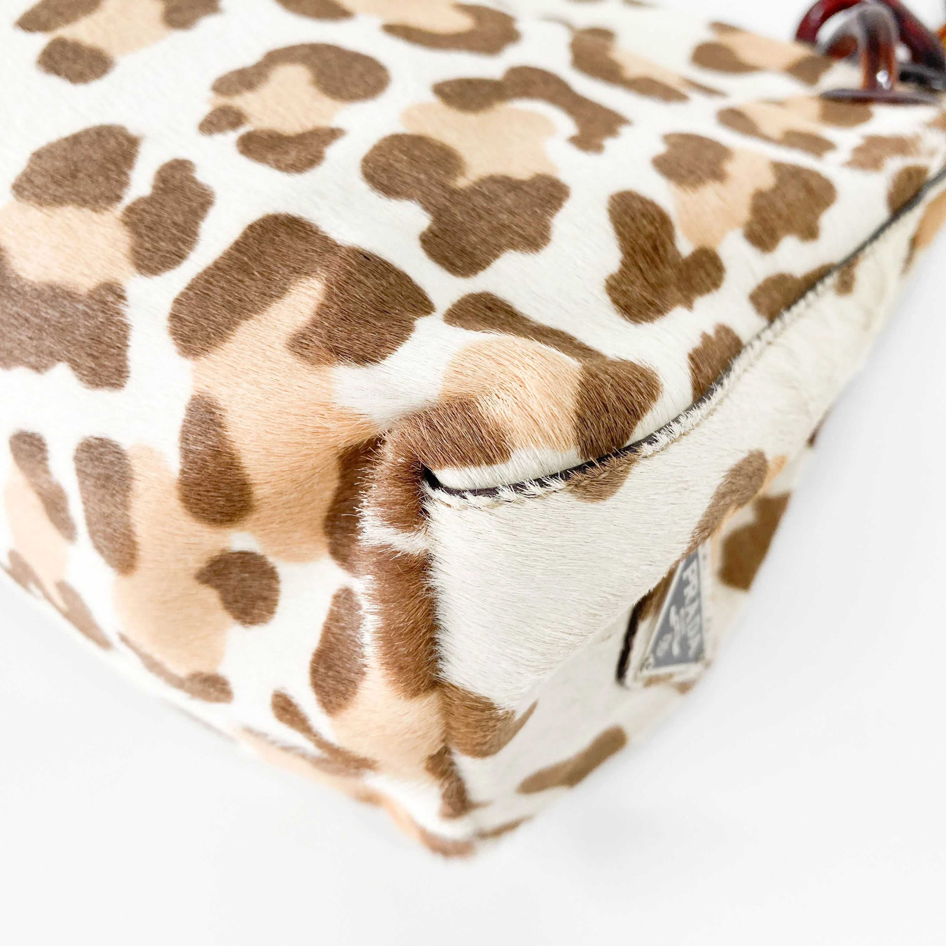 Leopard Print Pony Hair Chain Shoulder Bag - Image 11