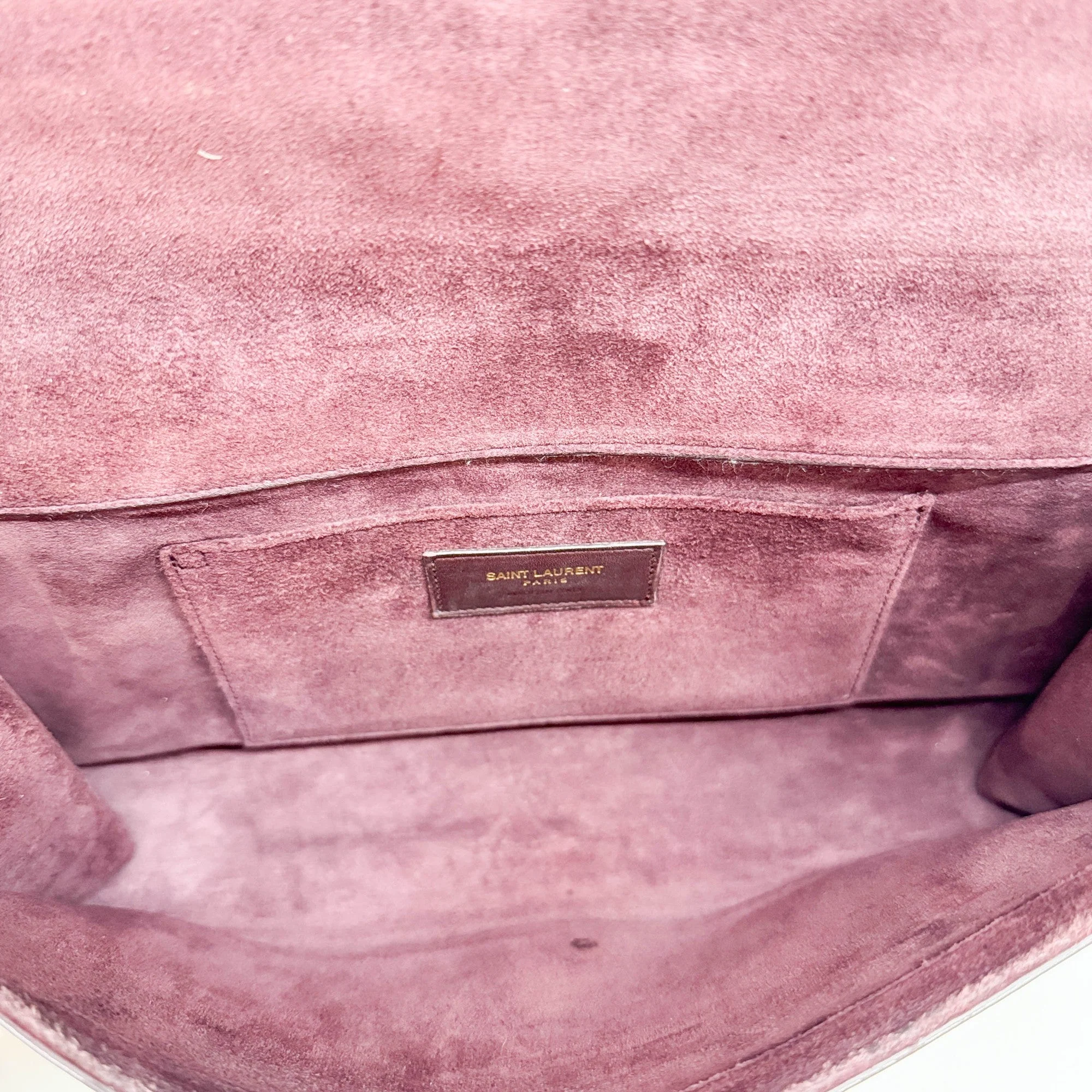 Ligne Y Rosewood Leather Clutch Bag - Image 14