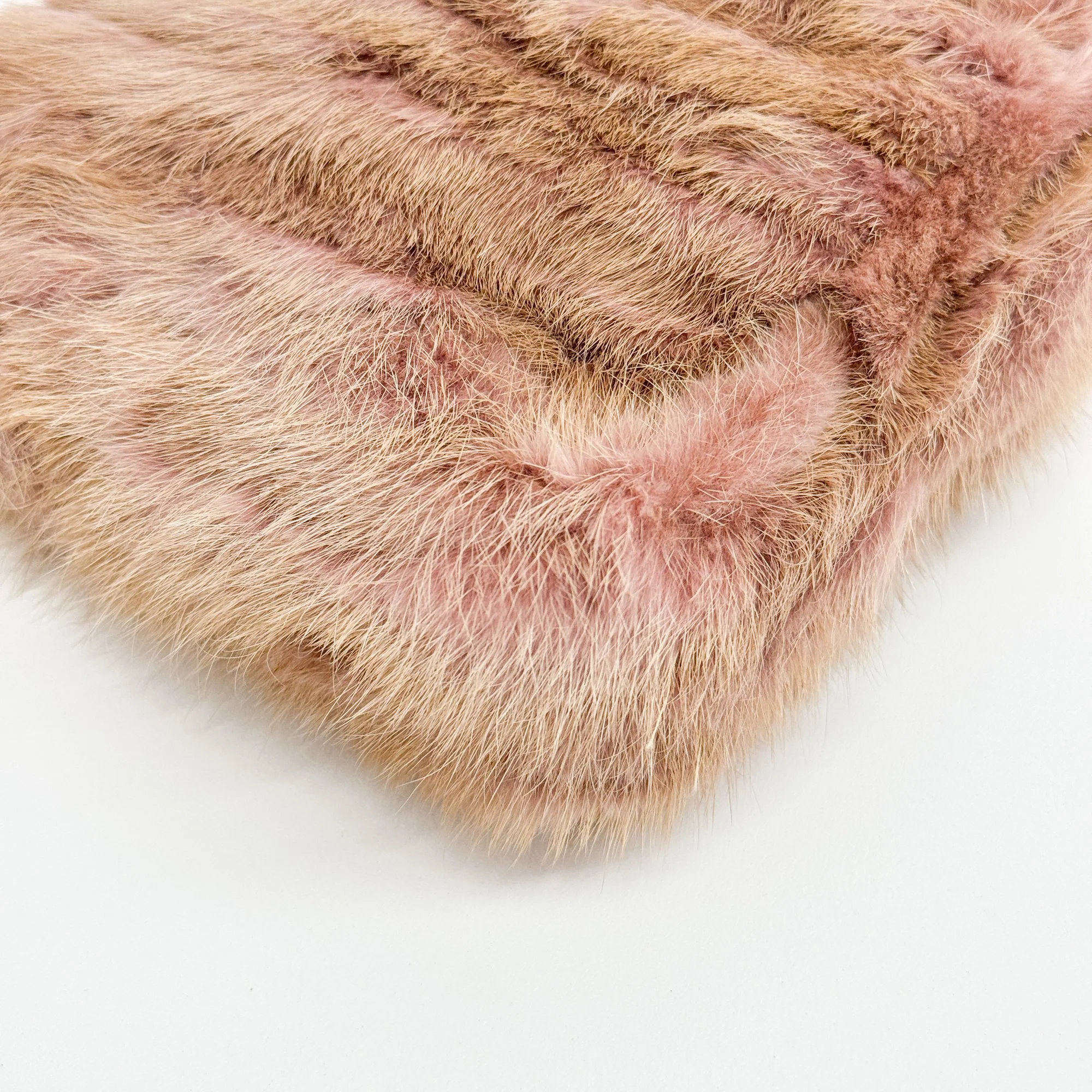 Limited Edition Caresse Brown/Pink Mink Fur Shoulder Bag - Image 11