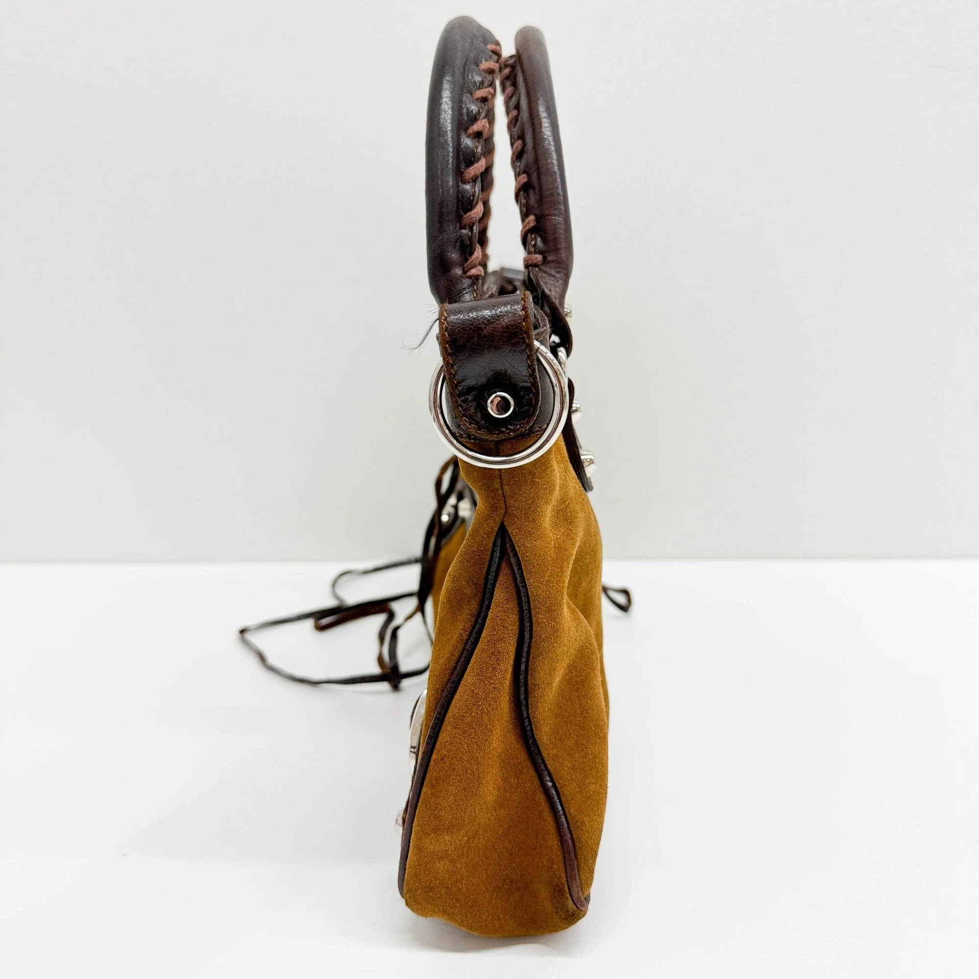 Limited Edition Isetan 120 Birthday The First Brown Suede Two Way Bag - Image 6