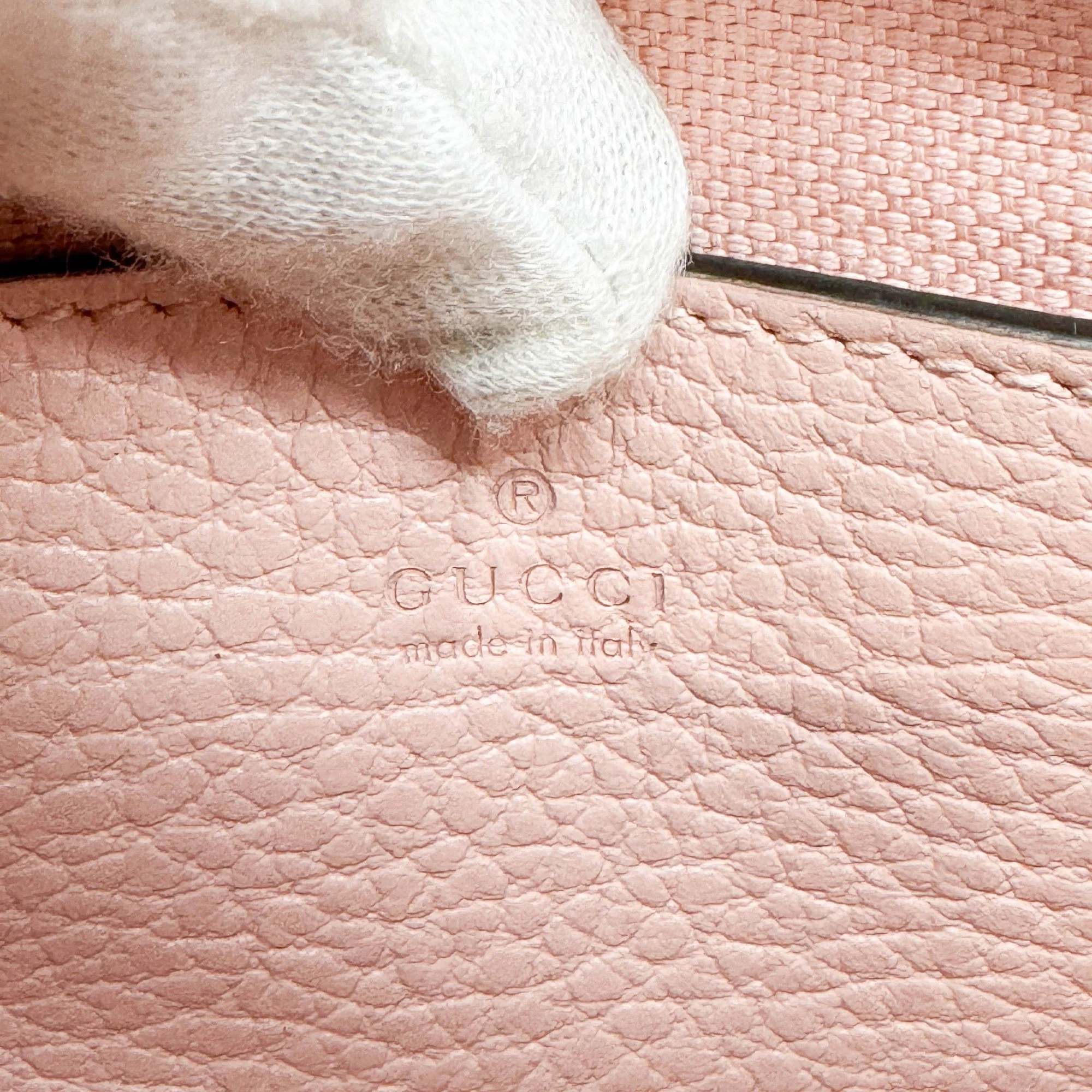 Limited Edition Mini Jackie 1961 Pink Leather Trim and Flower Embroidered GG Denim Shoulder Bag - Image 16