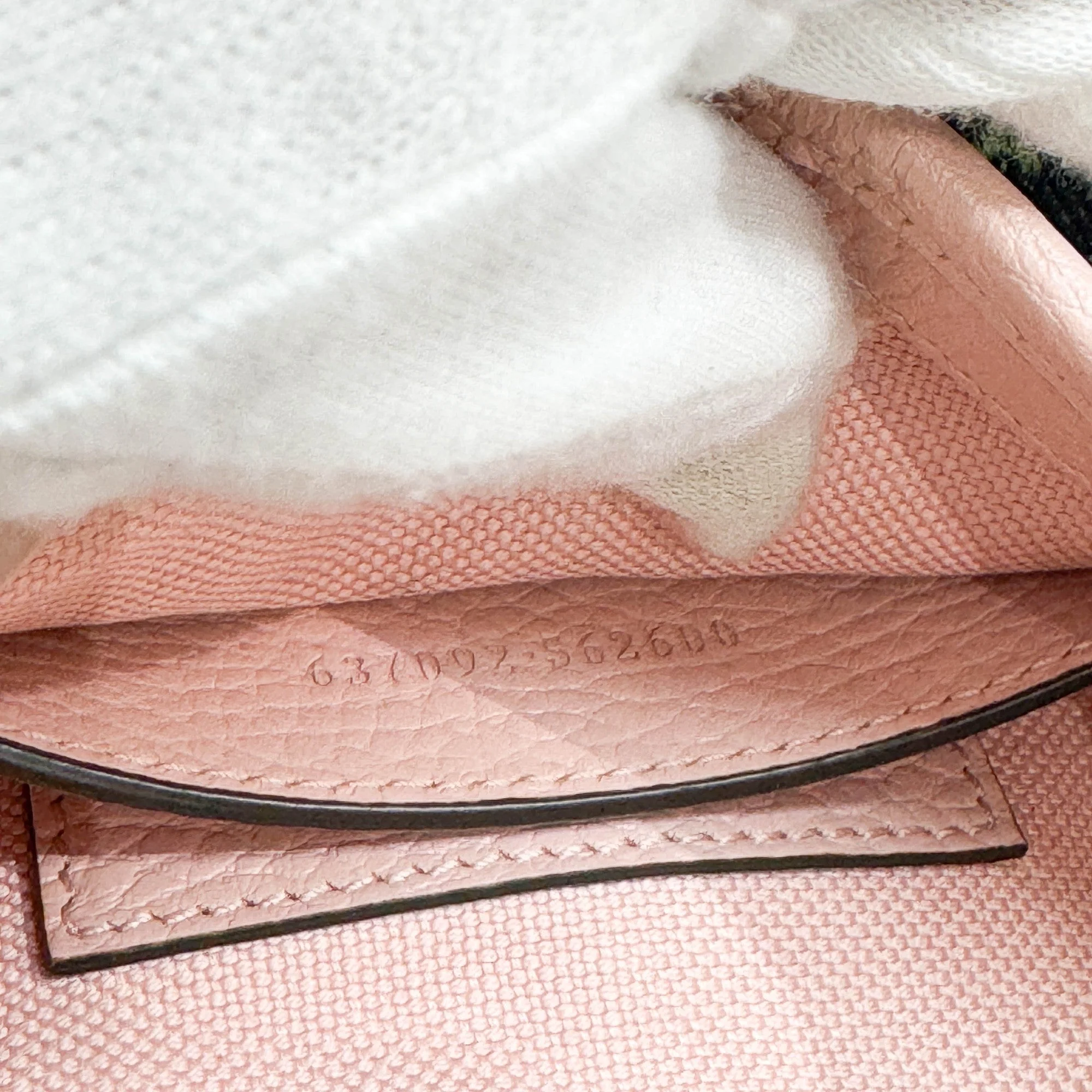 Limited Edition Mini Jackie 1961 Pink Leather Trim and Flower Embroidered GG Denim Shoulder Bag - Image 17