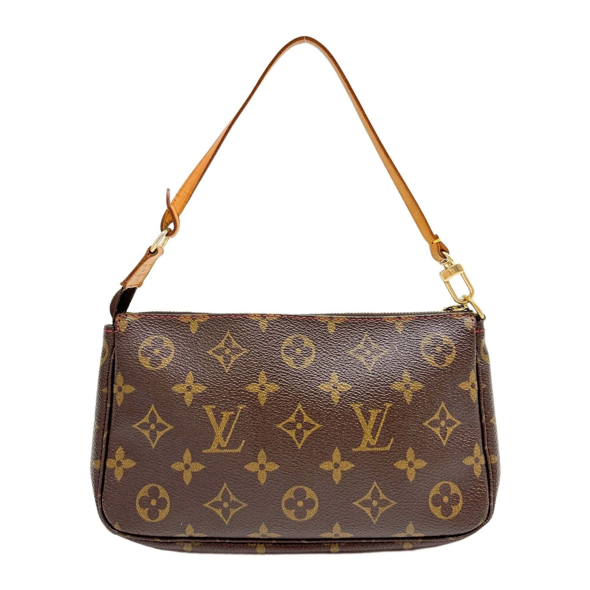LV x Takashi Murakami Brown Monogram Cherry Pochette Accessoire - Image 2