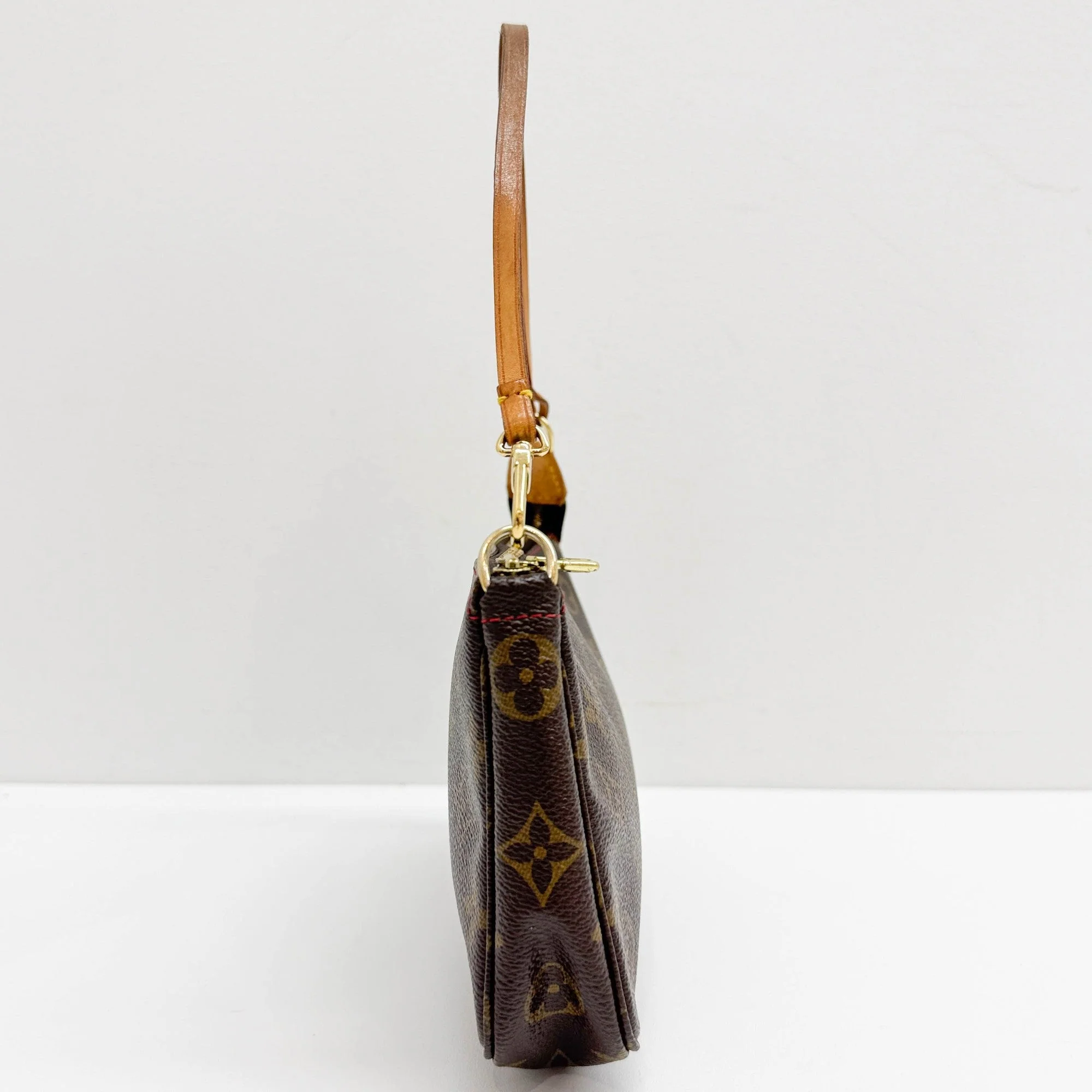 LV x Takashi Murakami Cherry Mon Cherie Pochette Accessoire Brown Monogram Canvas Hand Bag - Image 5