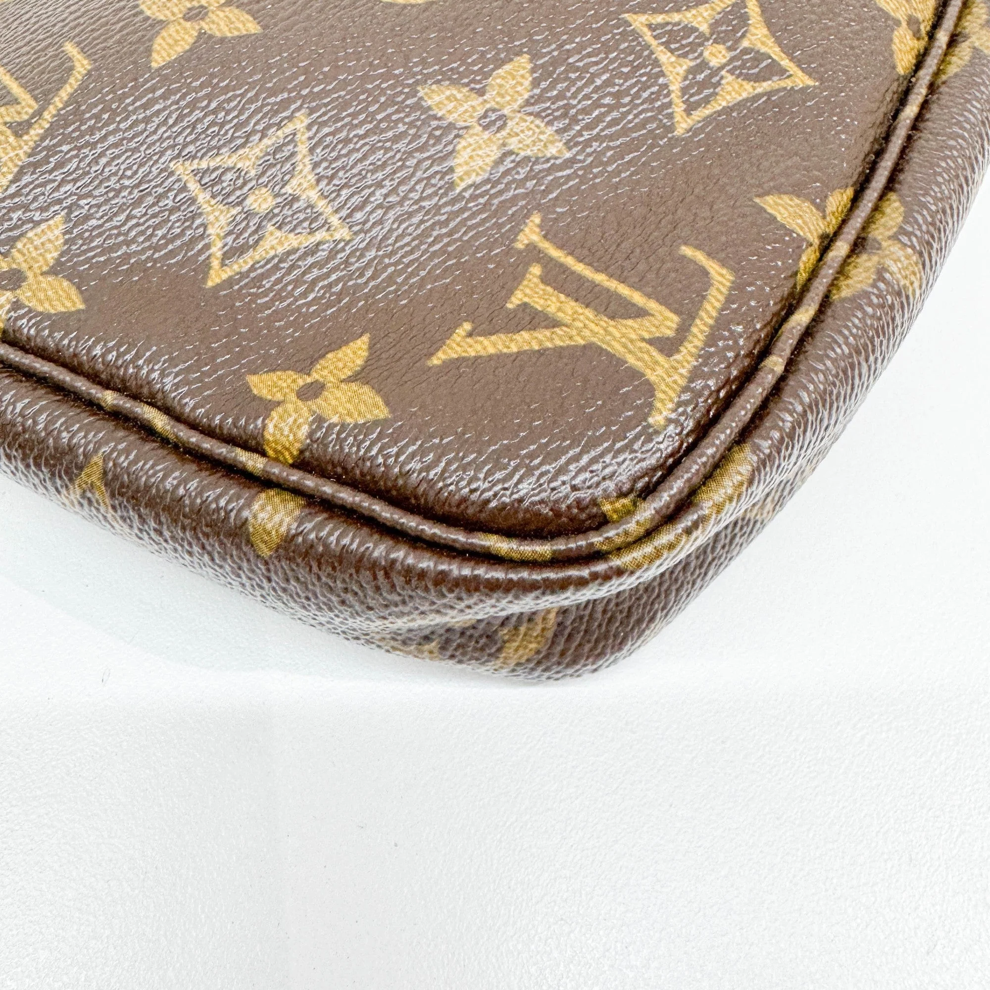 LV X Takashi Murakami Panda Pochette Accessoire Brown Monogram Canvas Shoulder Bag - Image 16