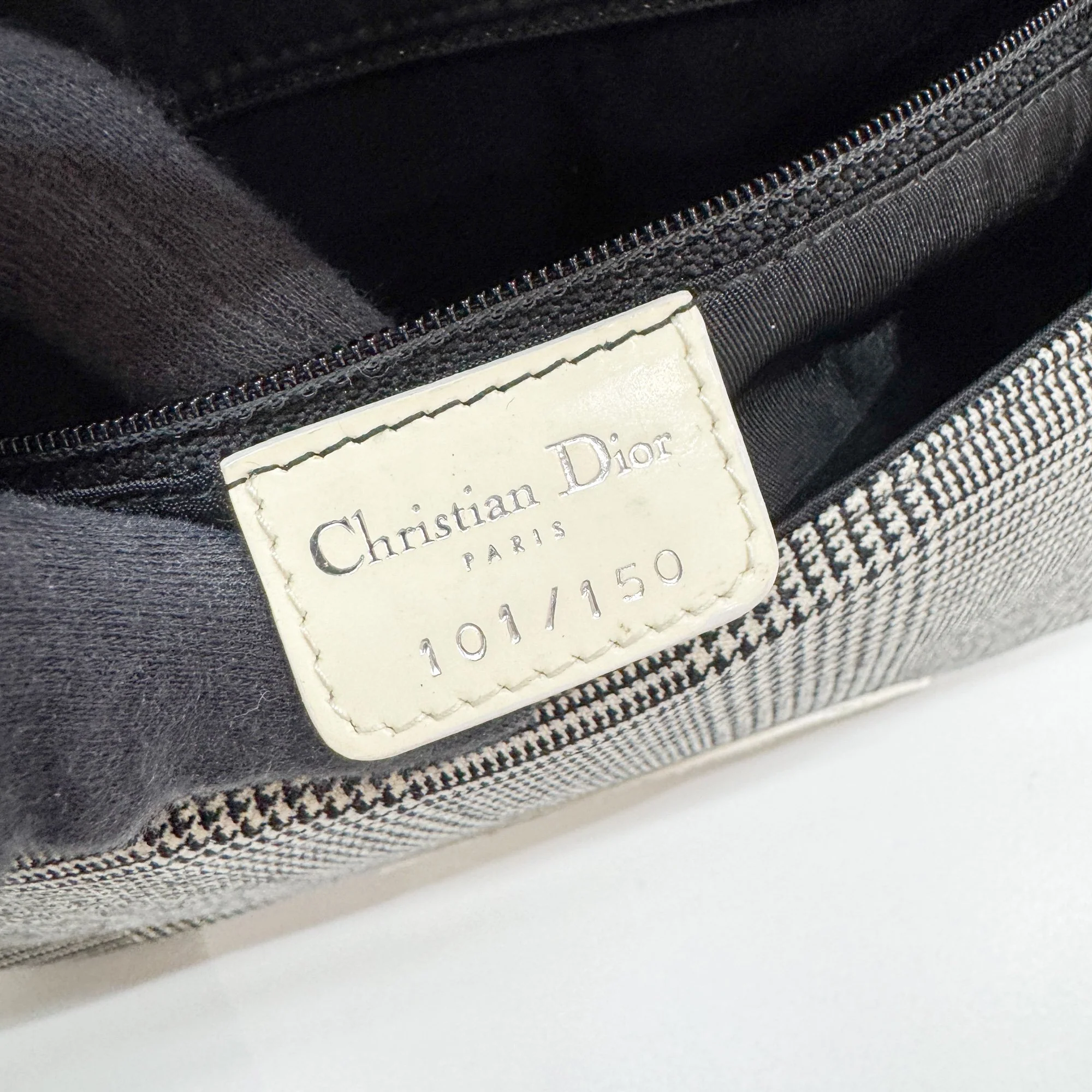 Malice Pearl Black Glen Check Canvas Shoulder Bag - Image 19