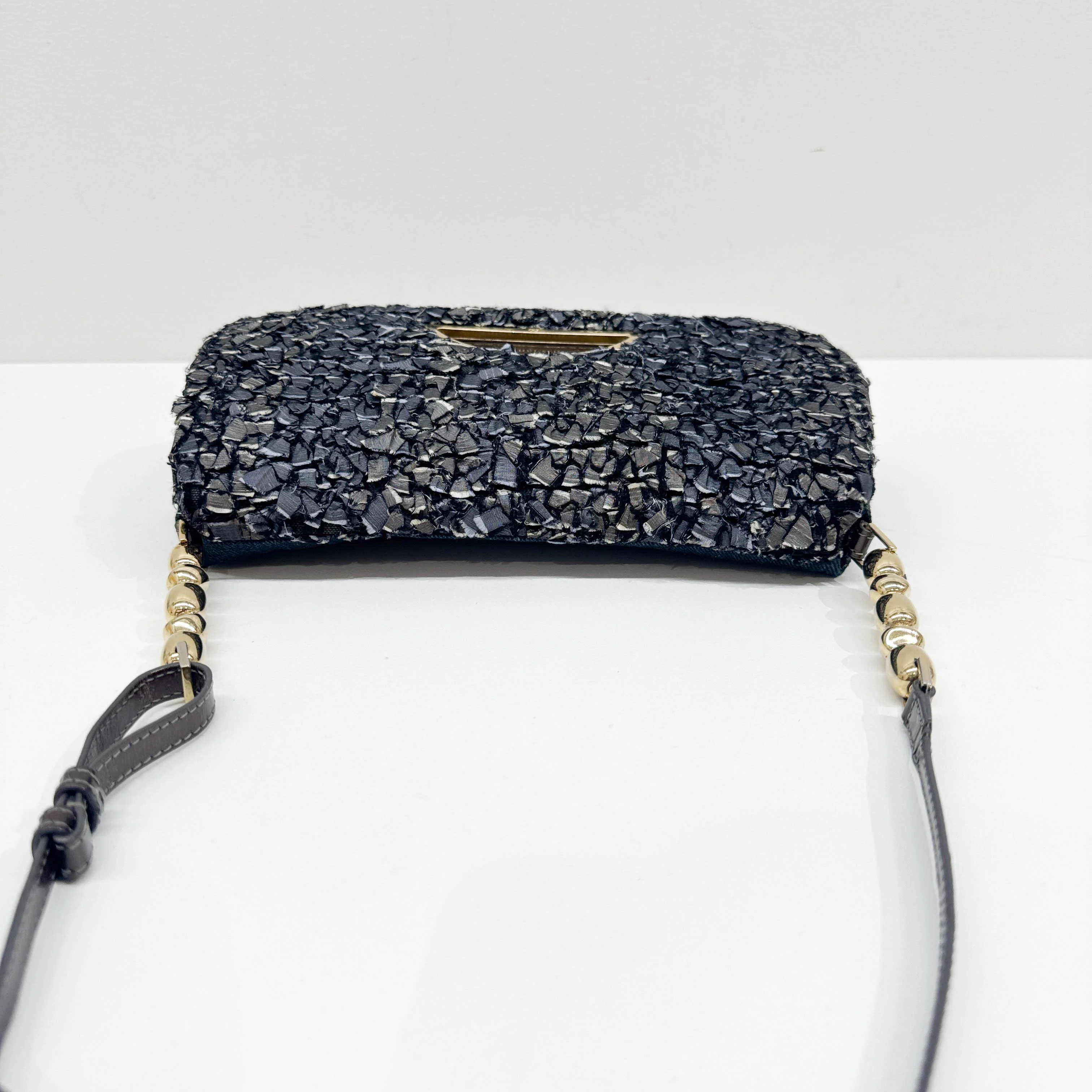 Malice Pearl Blue Denim Shoulder Bag - Image 6