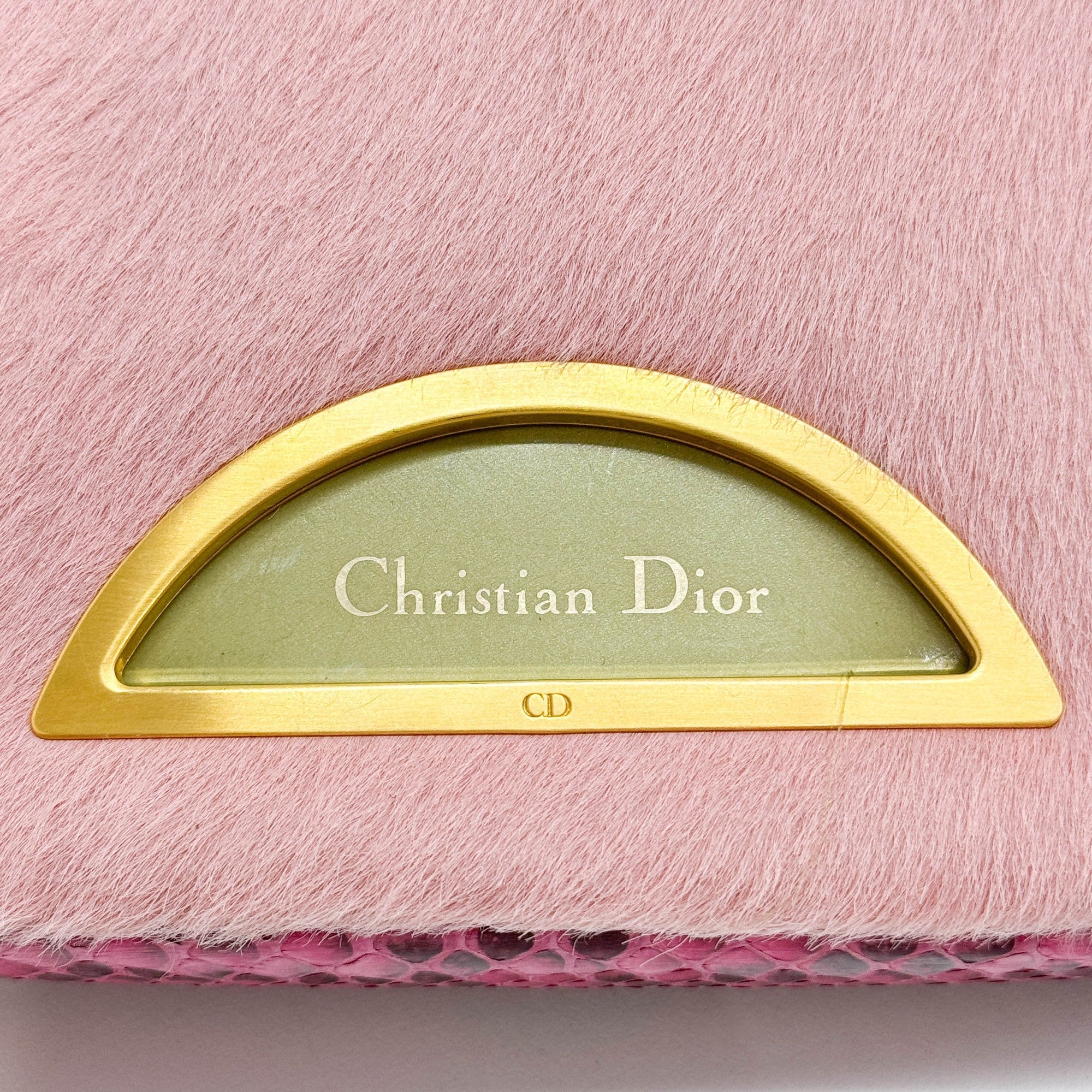 Malice Pearl Pink Pony Hair Shoulder Bag - Image 12