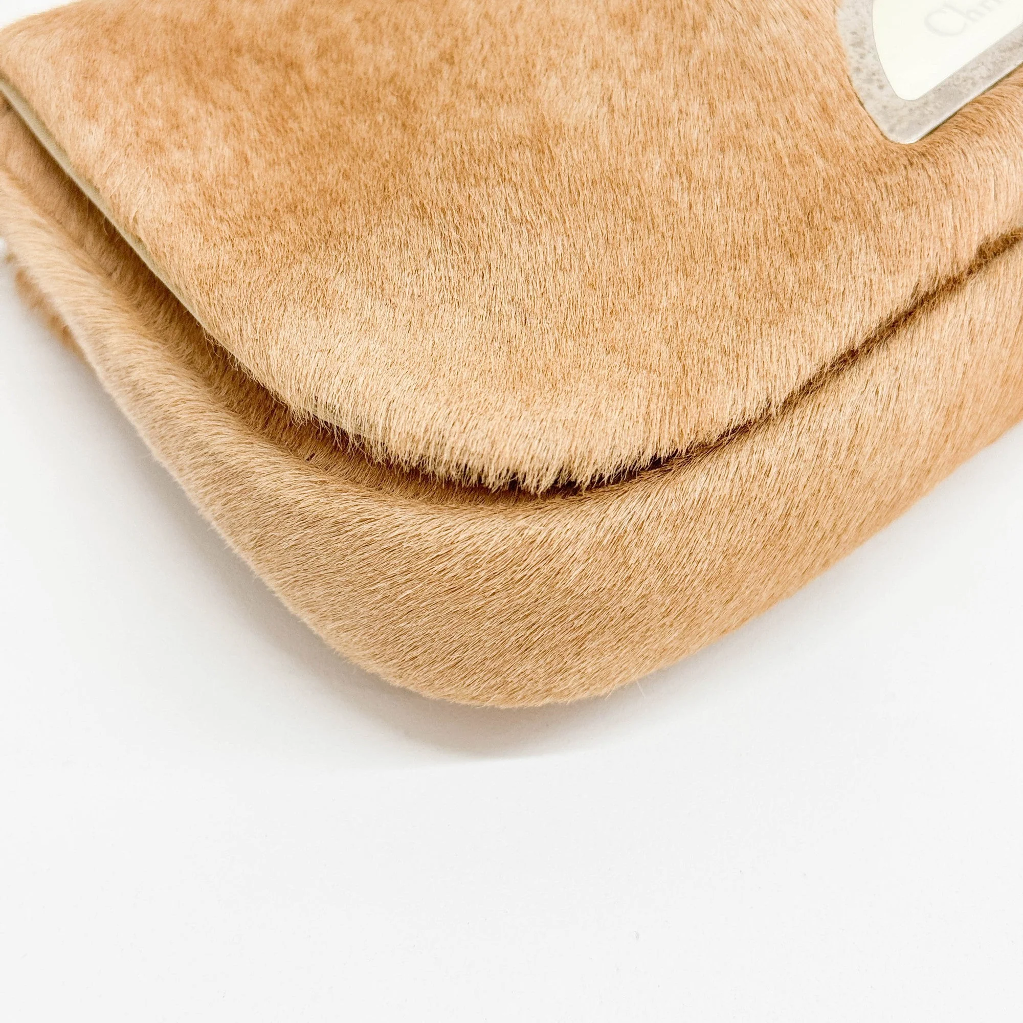 Malice Pearl Tan Pony Hair Shoulder Bag - Image 9