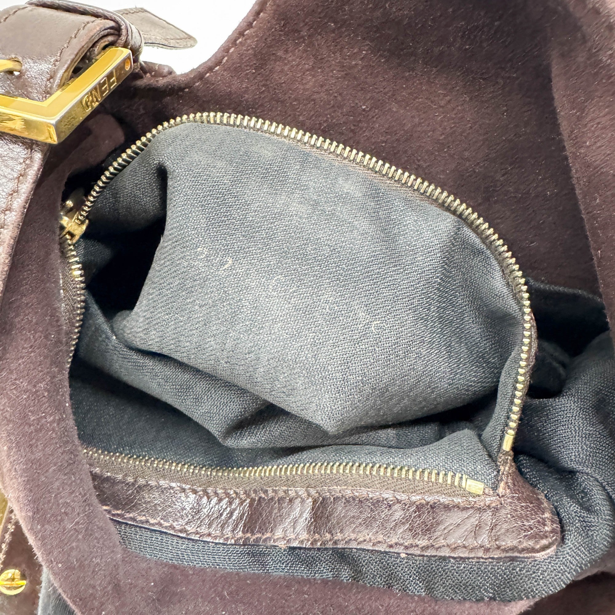 Mamma Baguette Brown Suede Shoulder Bag - Image 13