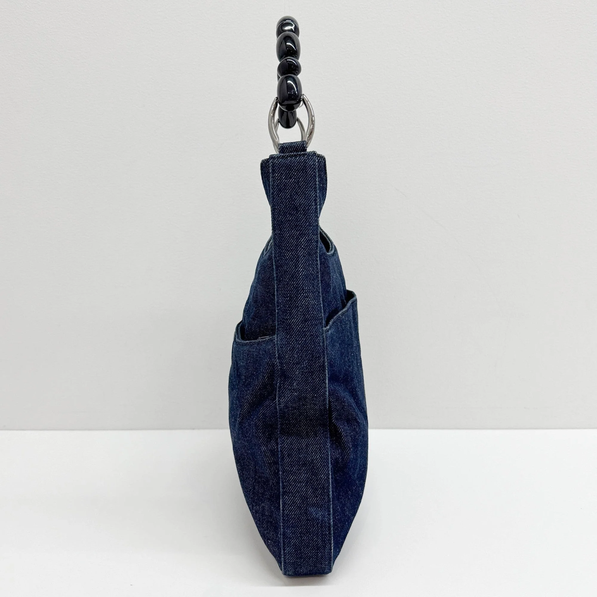 Maris Pearl Blue Denim Shoulder Bag - Image 5