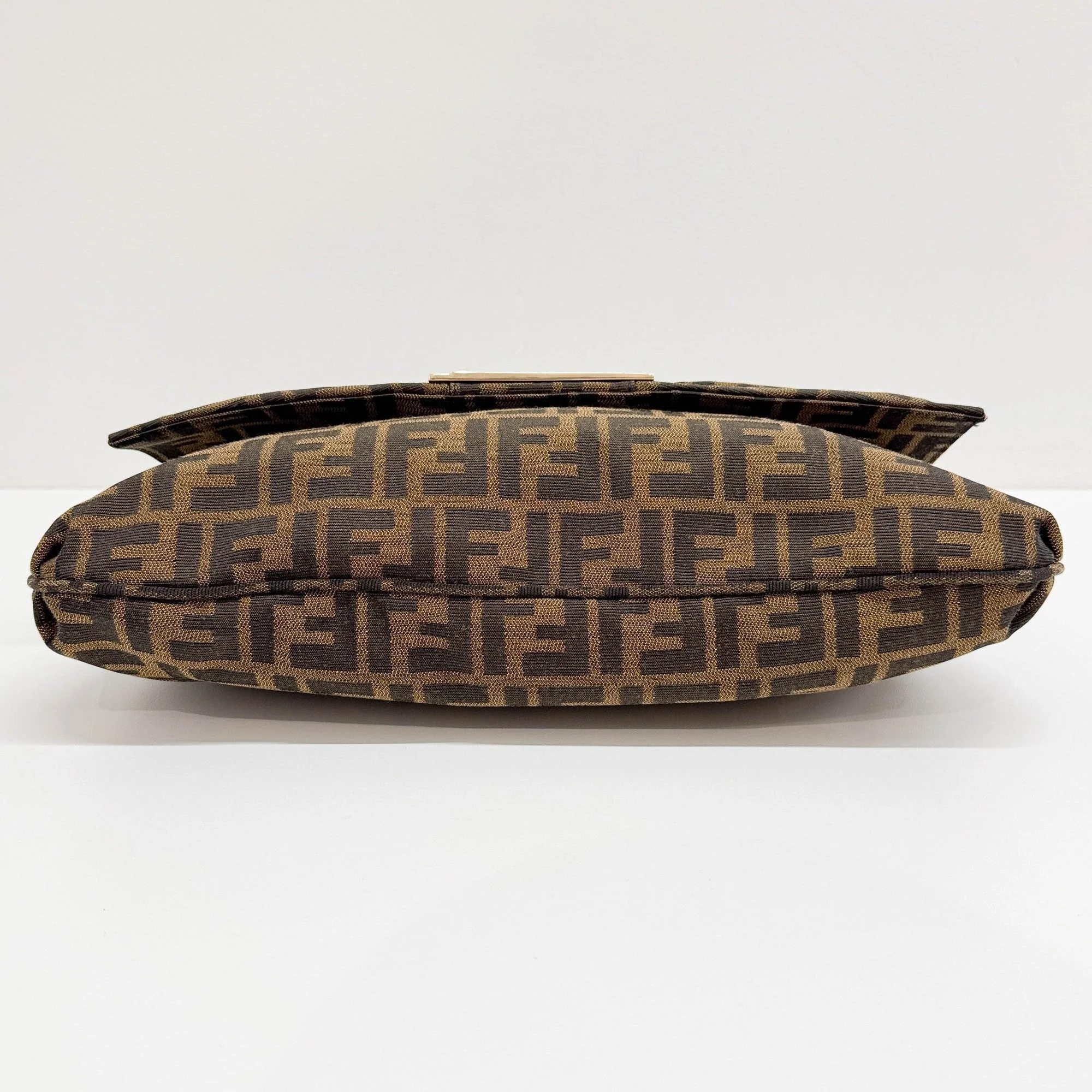 Mia Brown Zucca Canvas Shoulder Bag - Image 8