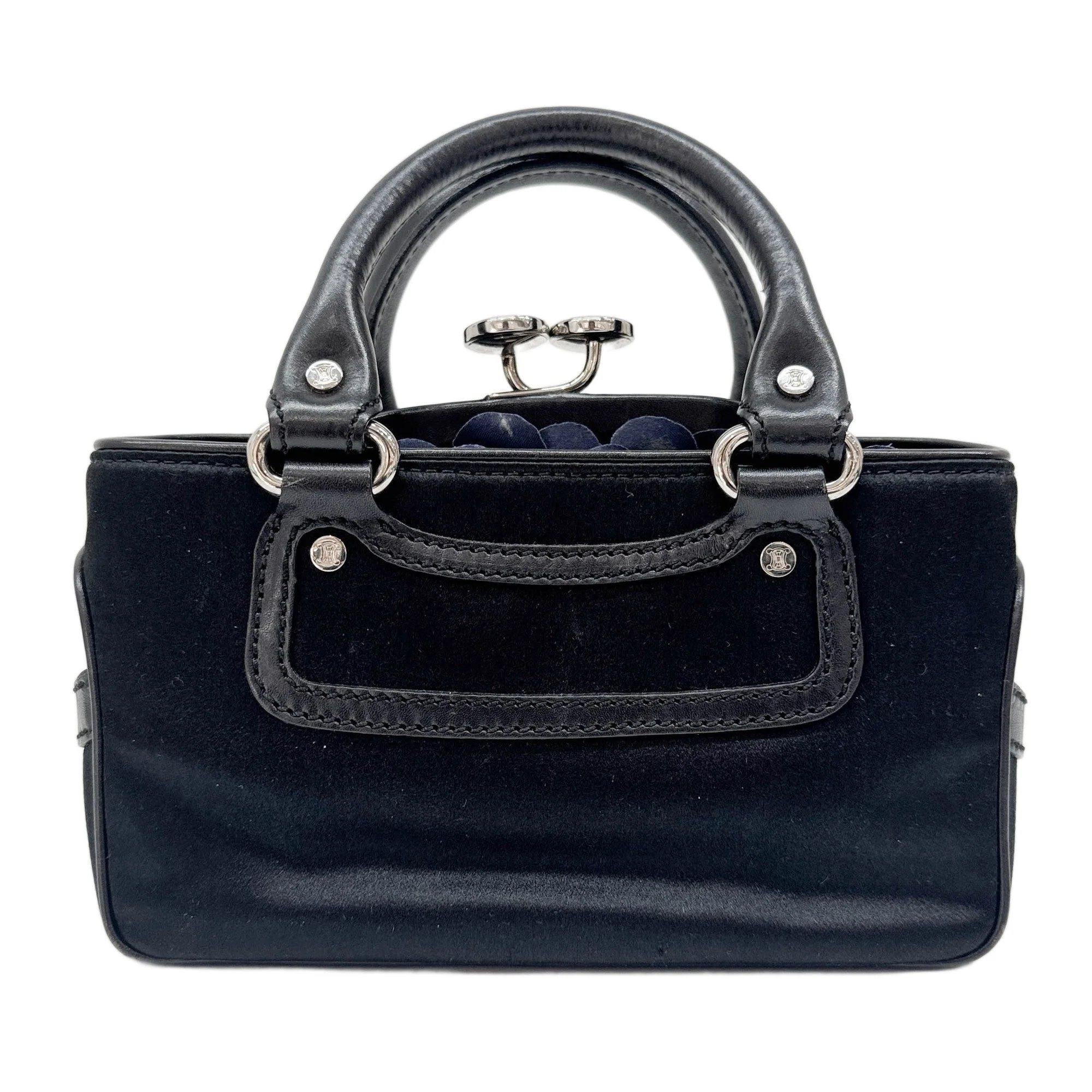 Mini Boogie Set Black Satin Hand Bag