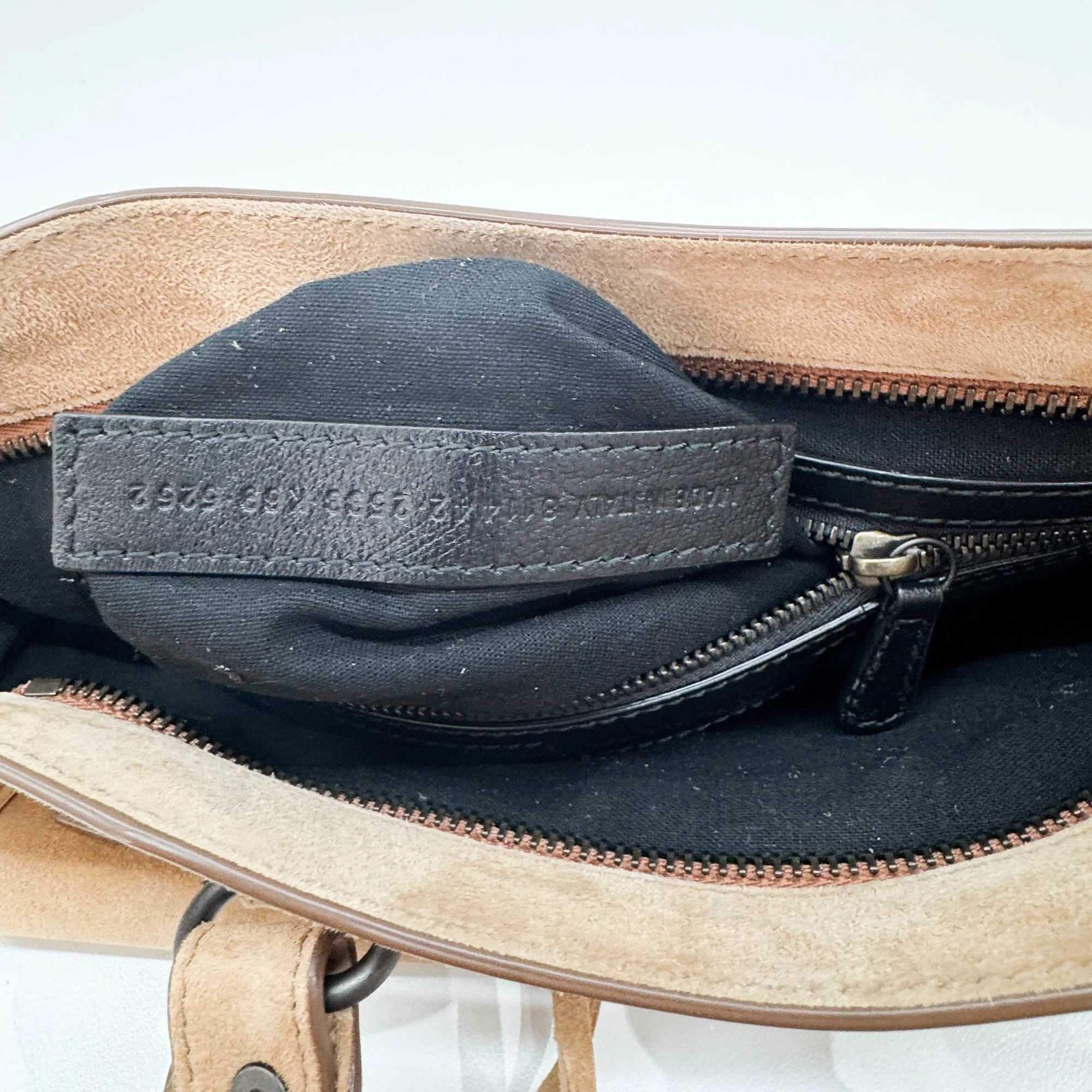 Mini City Caramel Leather Two Way Bag - Image 13
