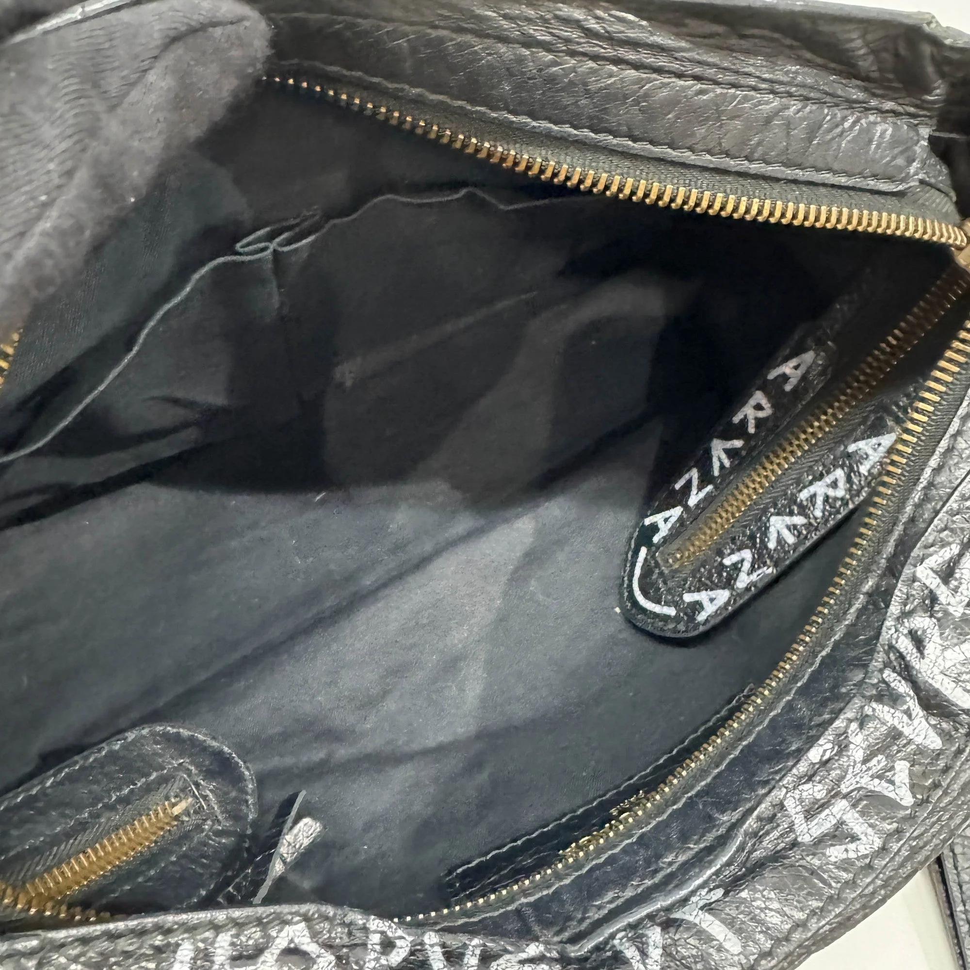 Mini City Graffiti Black Leather Two Way Bag - Image 21