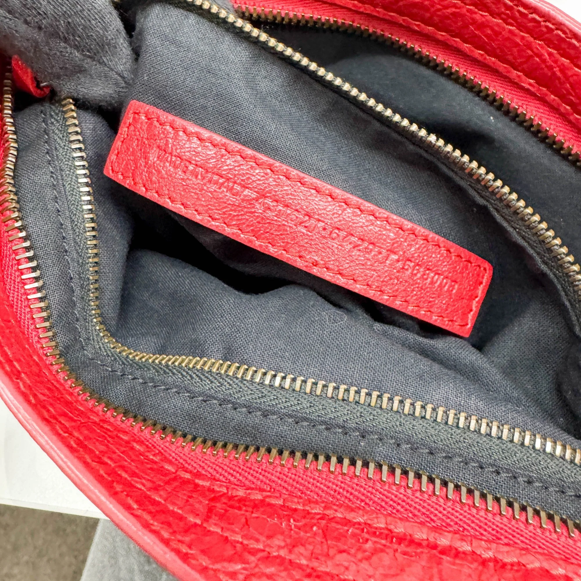 Mini City Red Leather Two Way Bag - Image 11