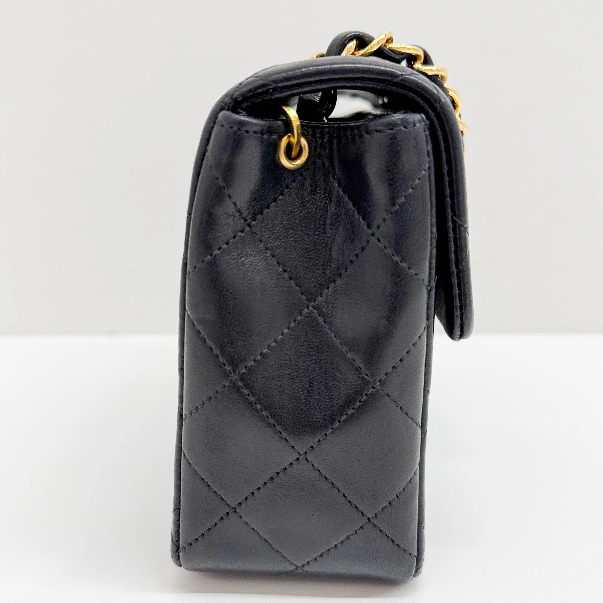 Mini Classic Flap 1996 Black Matelasse Leather Shoulder Bag - Image 5