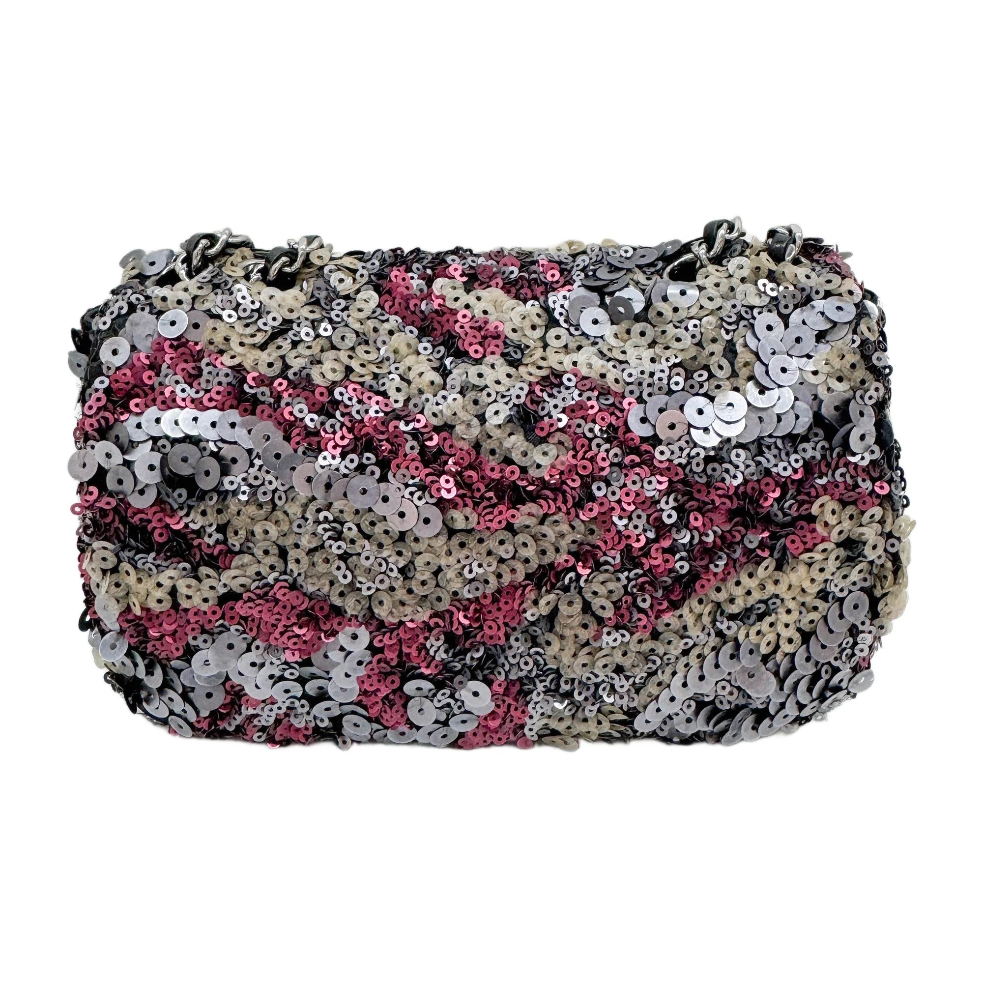 Mini Classic Flap 2012-2013 Multicolor Sequin Shoulder Bag - Image 2