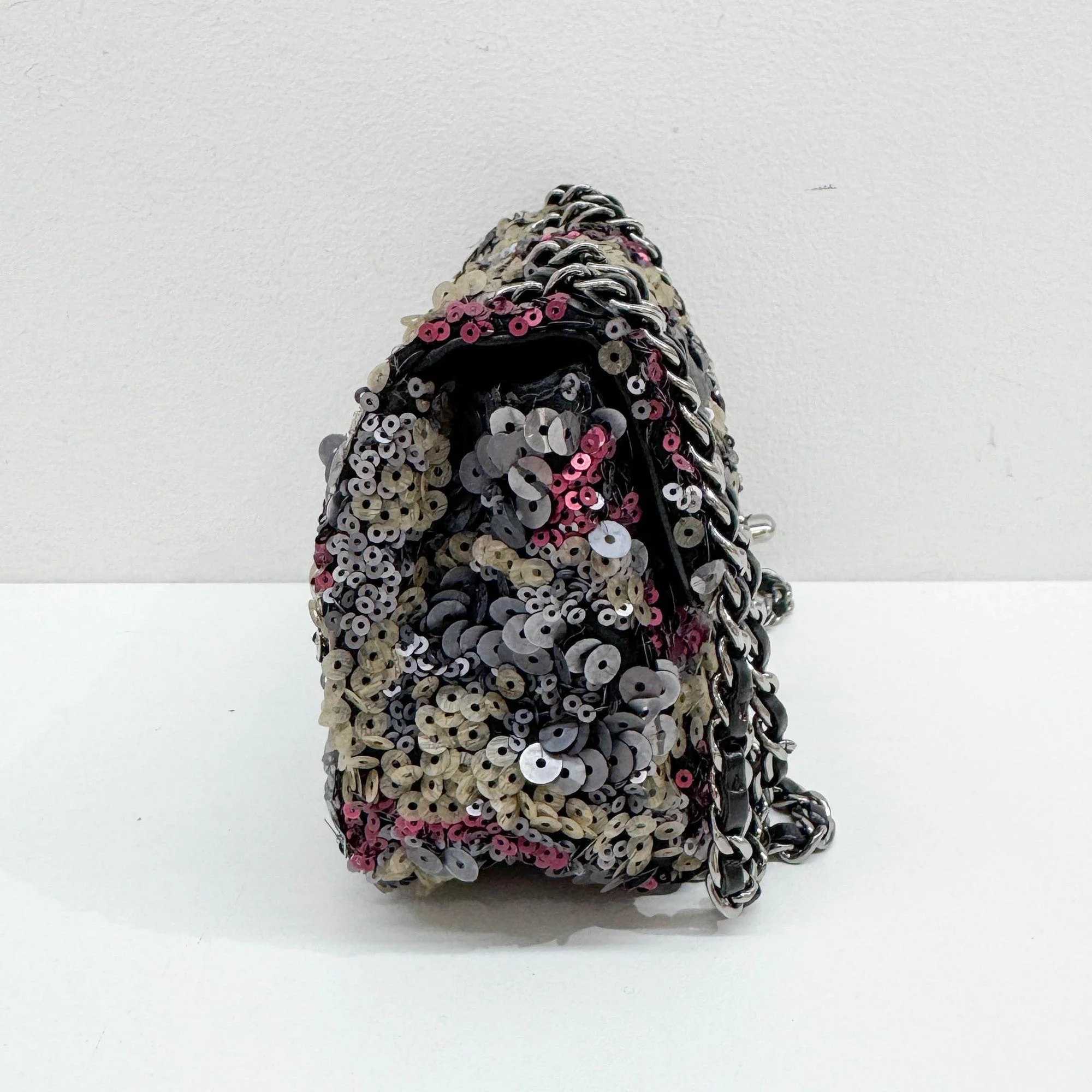 Mini Classic Flap 2012-2013 Multicolor Sequin Shoulder Bag - Image 5