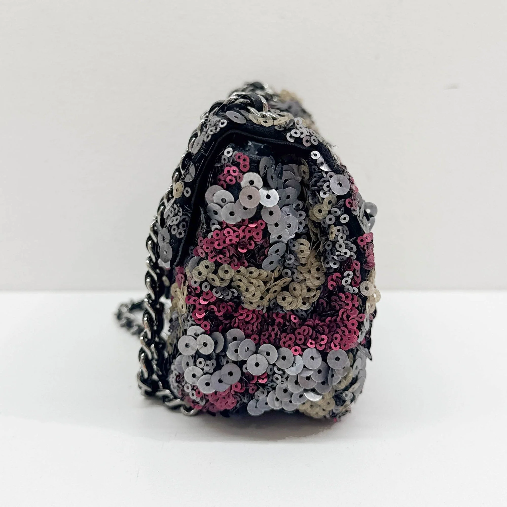 Mini Classic Flap 2012-2013 Multicolor Sequin Shoulder Bag - Image 6