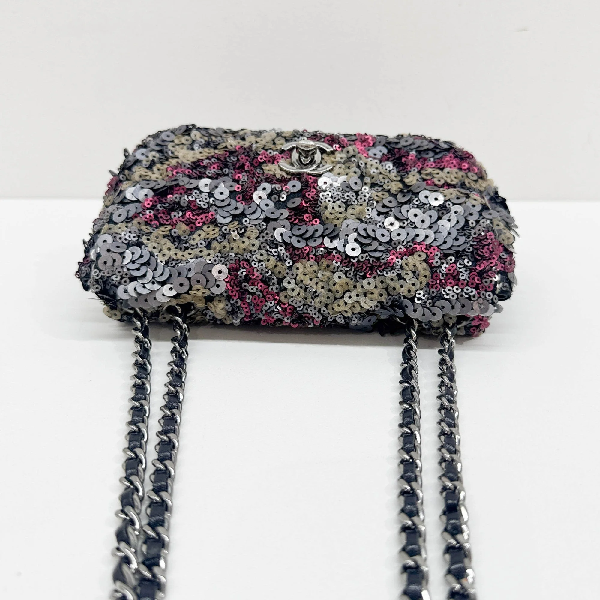 Mini Classic Flap 2012-2013 Multicolor Sequin Shoulder Bag - Image 7