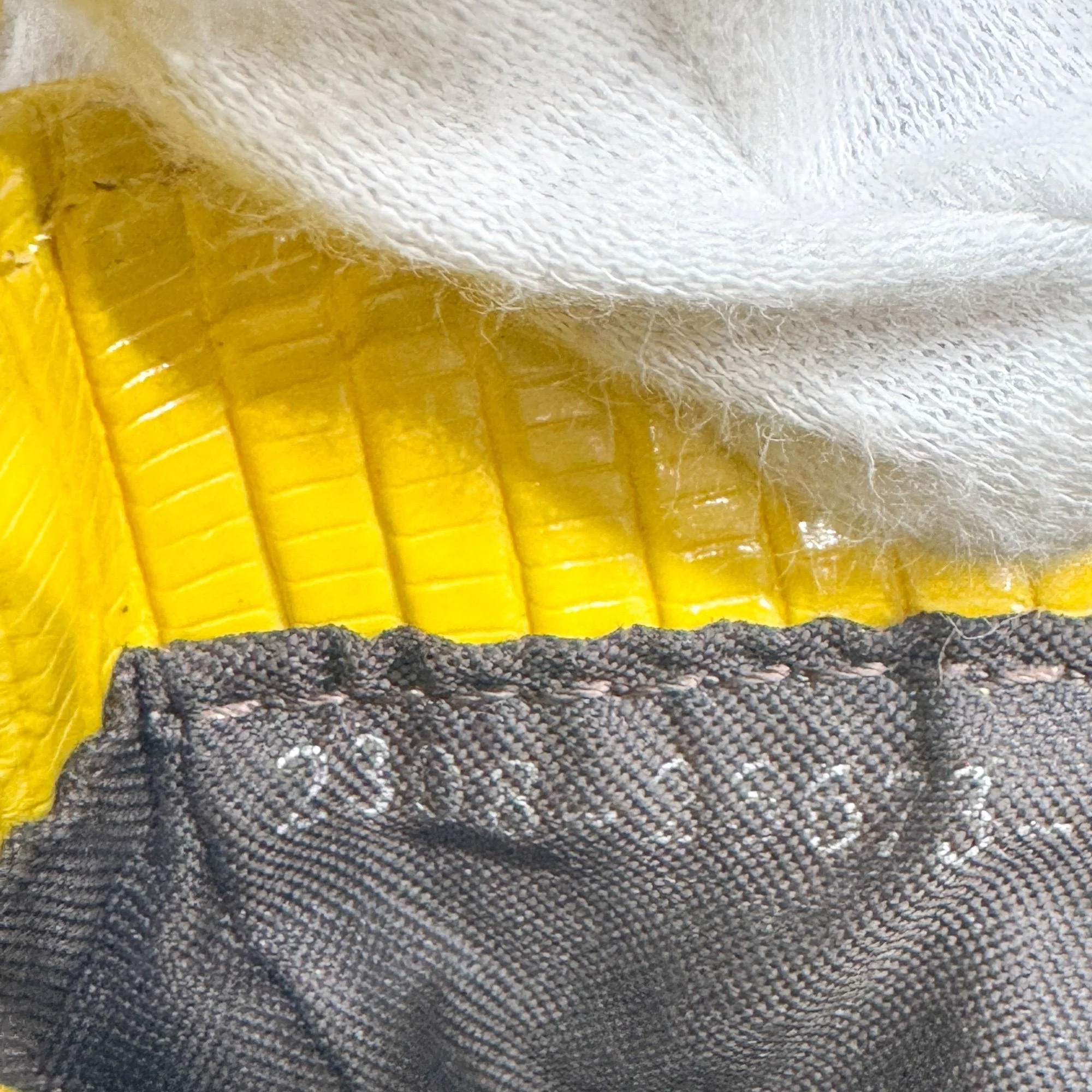Mini Croissant Yellow Lizzard Embossed Leather Hand Bag - Image 18