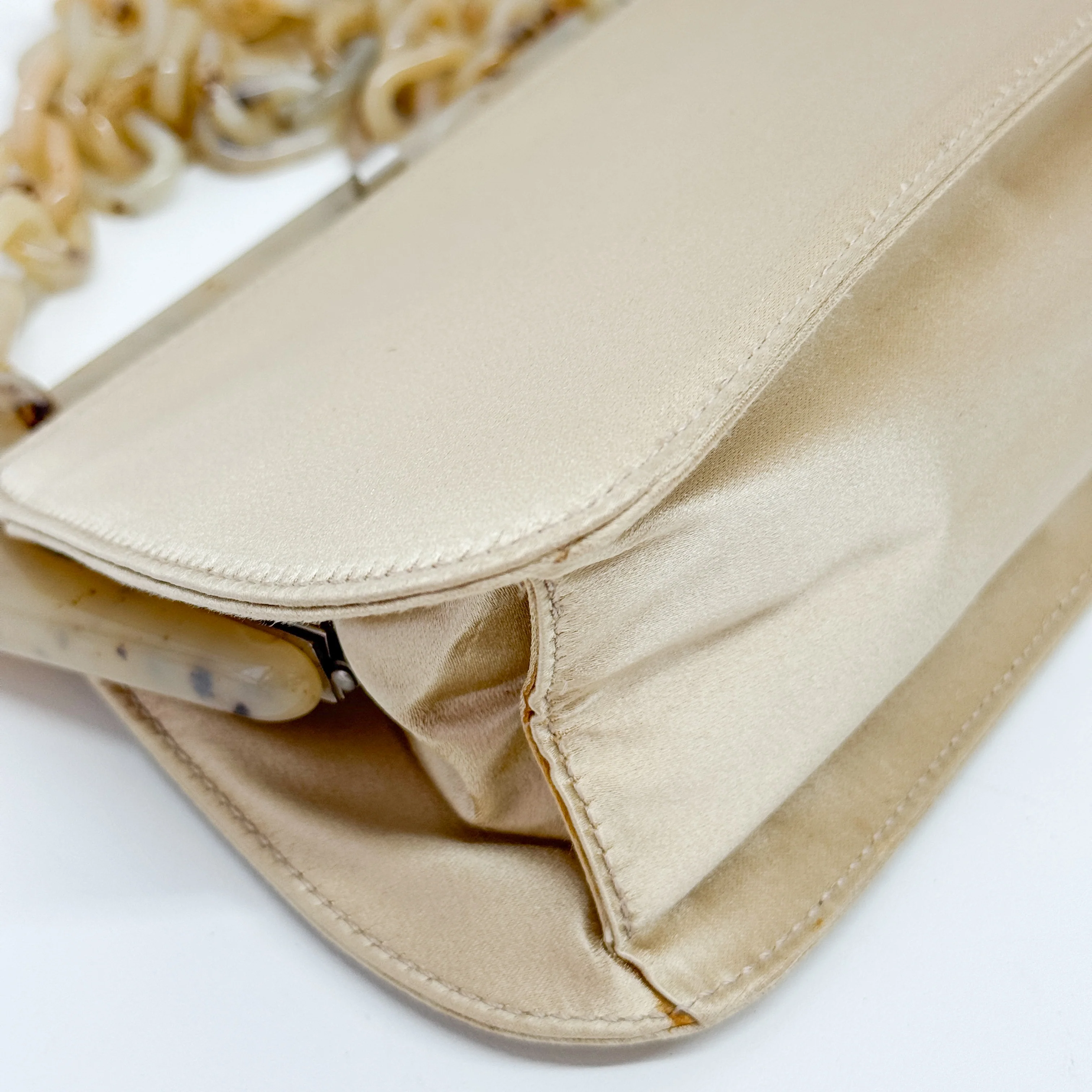 Mini Frame Gold Resin Chain Shoulder Bag - Image 7