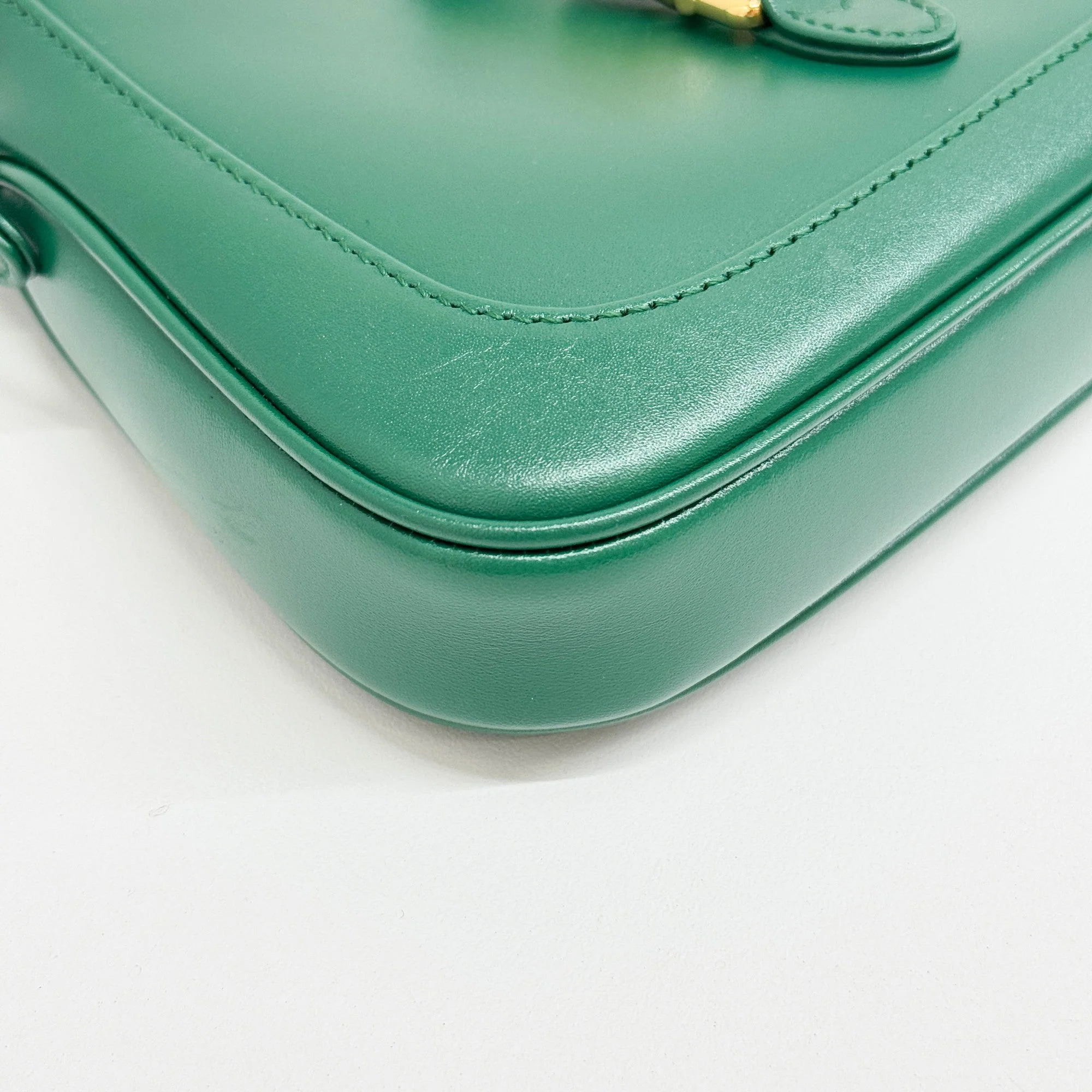 Mini Jackie 1961 Green Leather Shoulder Bag - Image 9