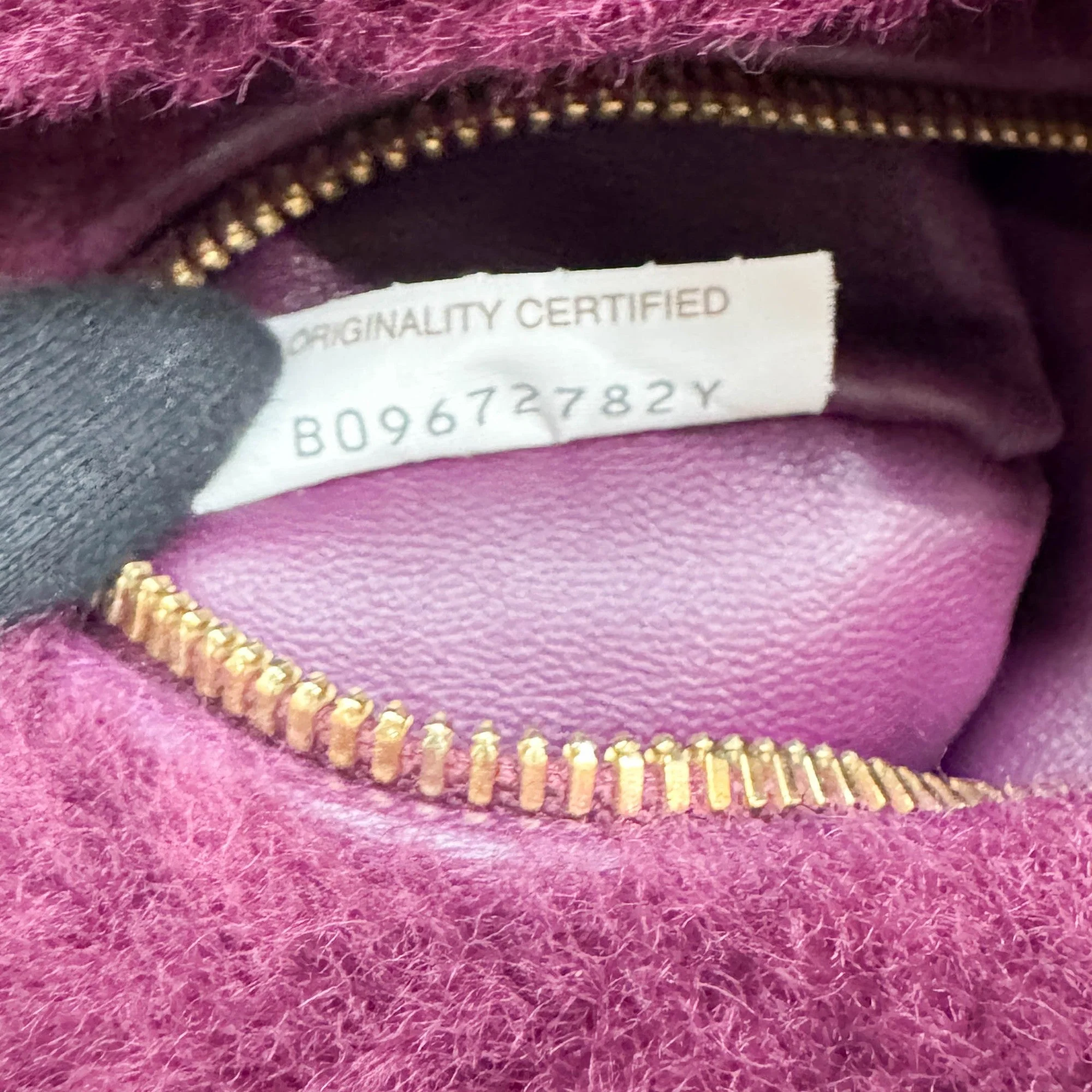 Mini Jodie Plum Shearling Hand Bag - Image 16