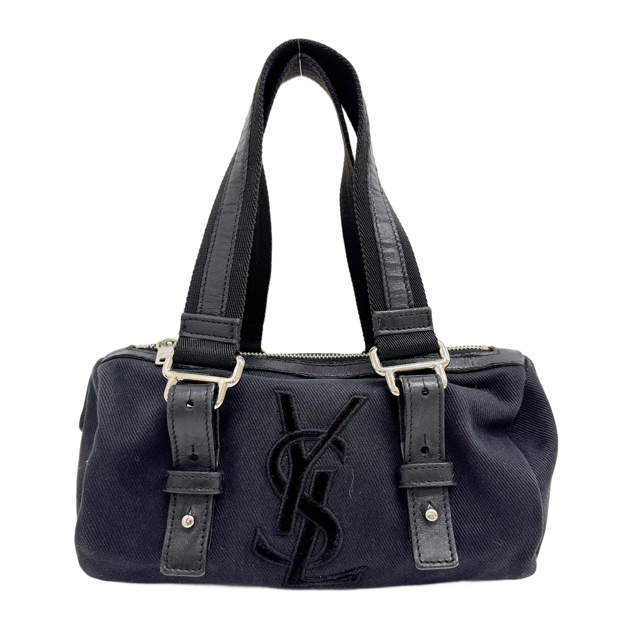 Mini Kahala Black Cotton Hand Bag