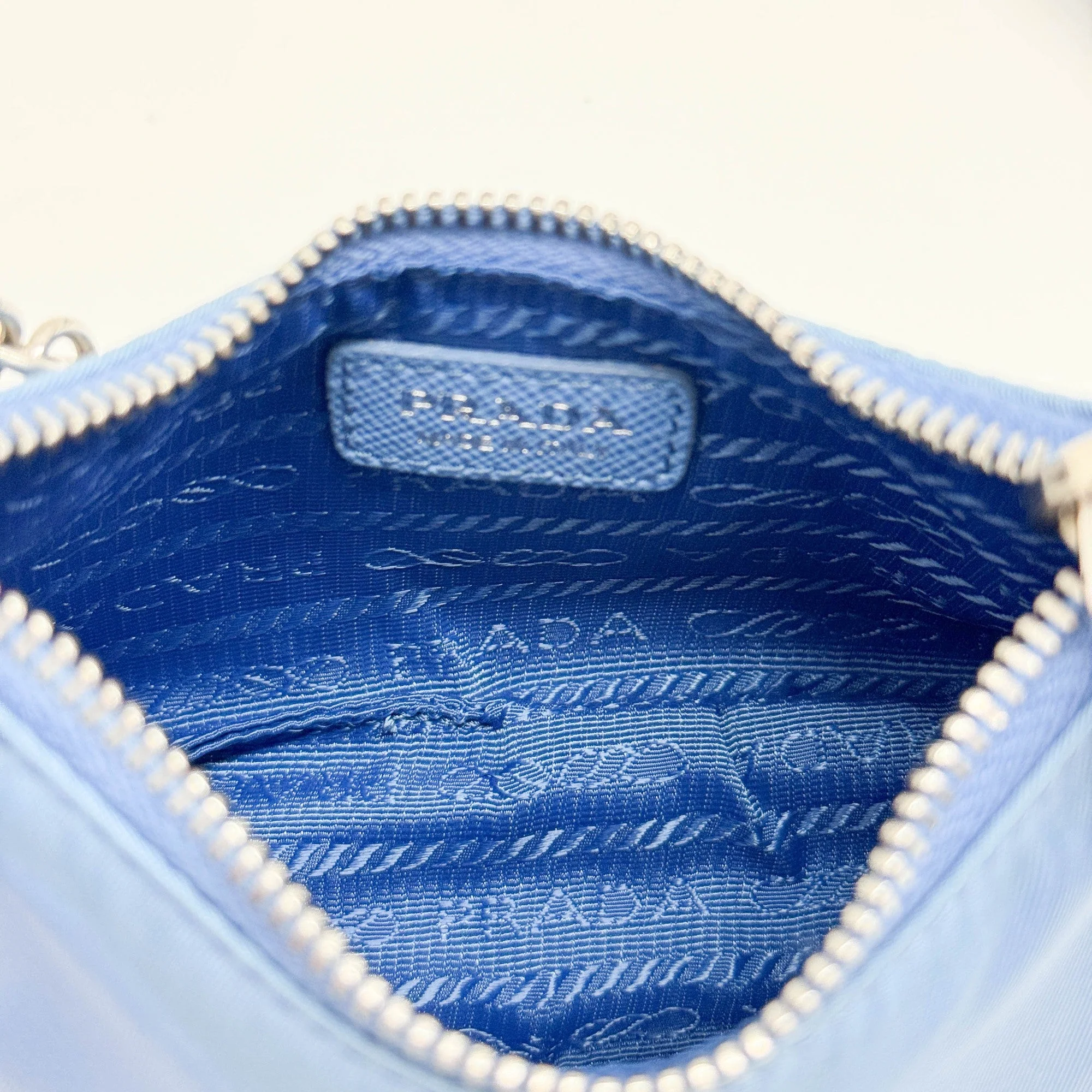 Mini Re-Edition 2005 Re-Nylon Blue Nylon Hand Bag - Image 15