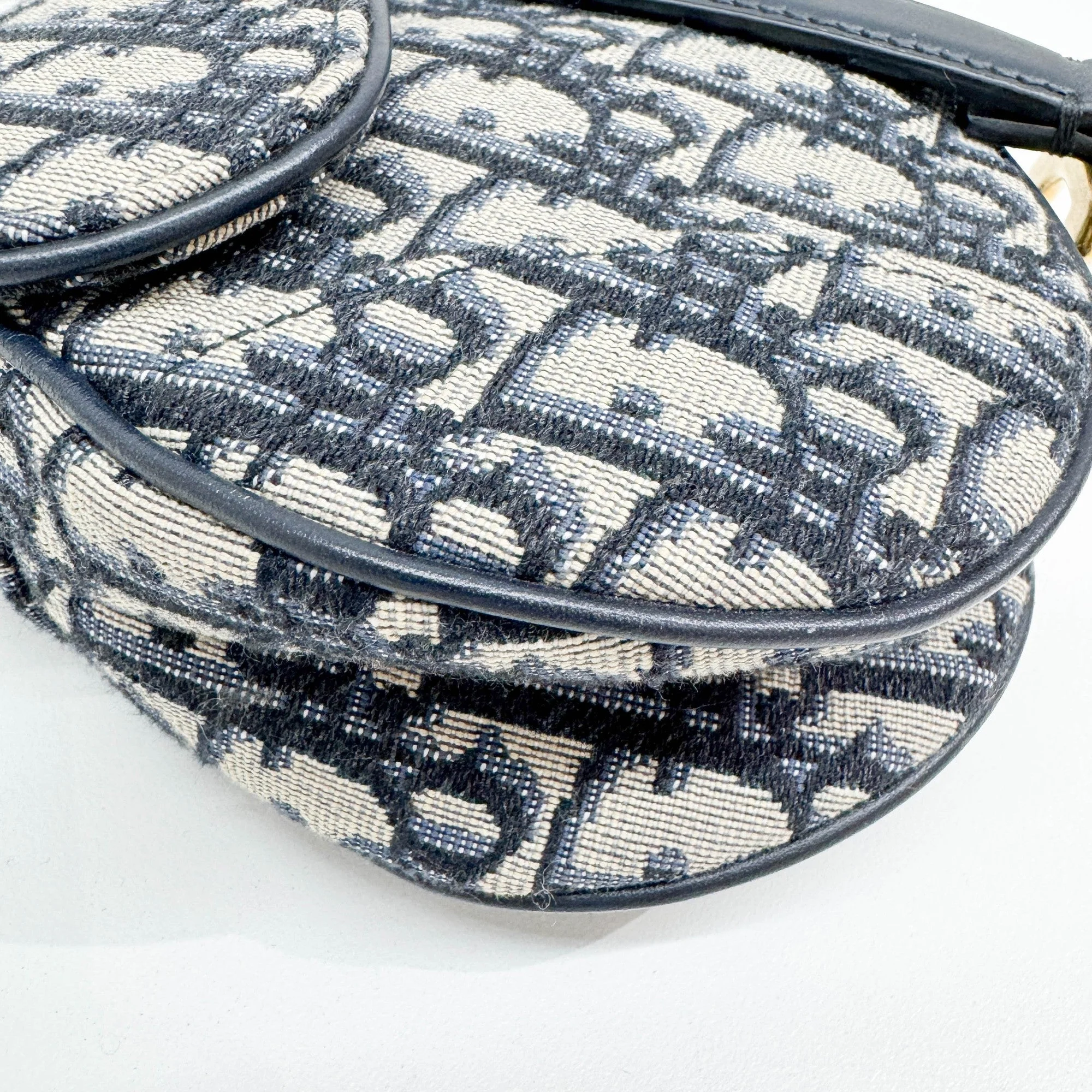 Mini Saddle Blue Trotter Canvas Shoulder Bag - Image 11