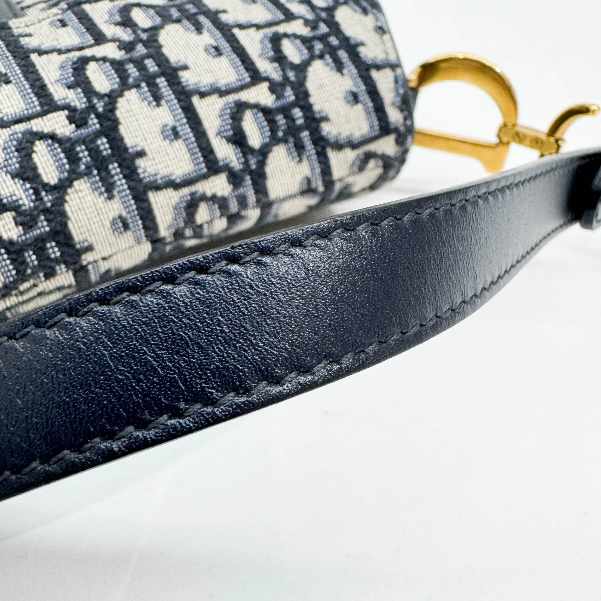 Mini Saddle Blue Trotter Canvas Shoulder Bag - Image 9