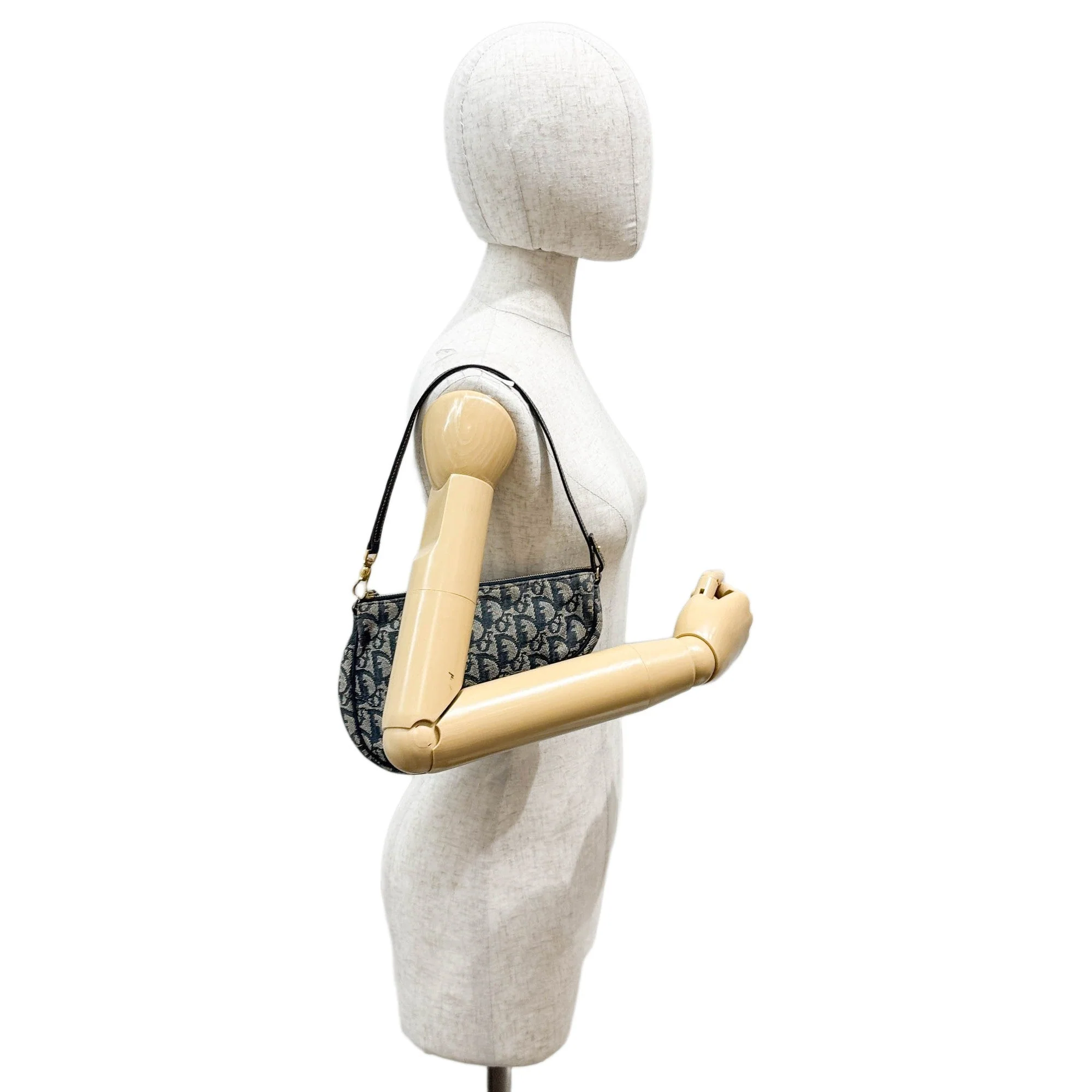 Mini Saddle Trotter Denim Bag - Image 3