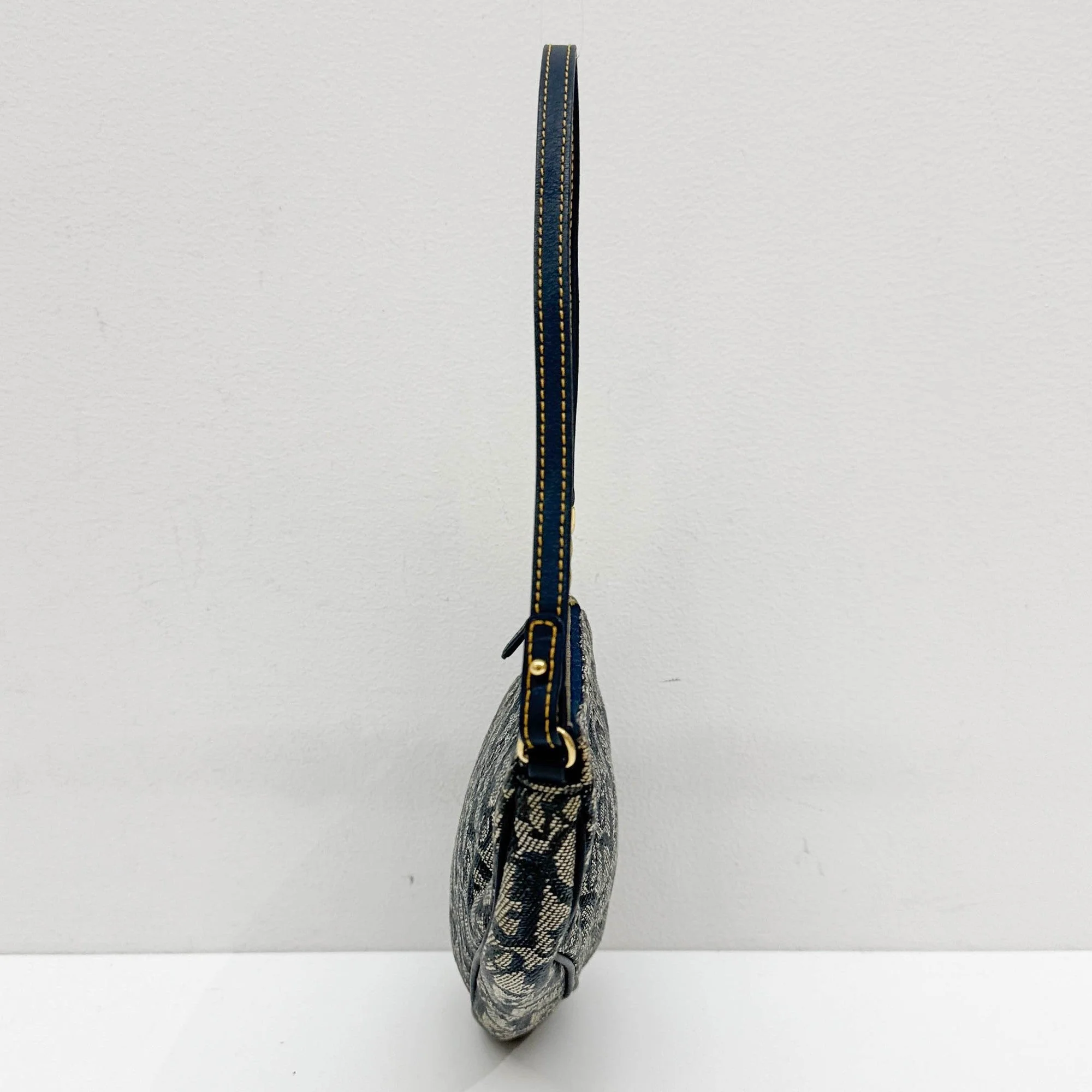 Mini Saddle Trotter Denim Bag - Image 4