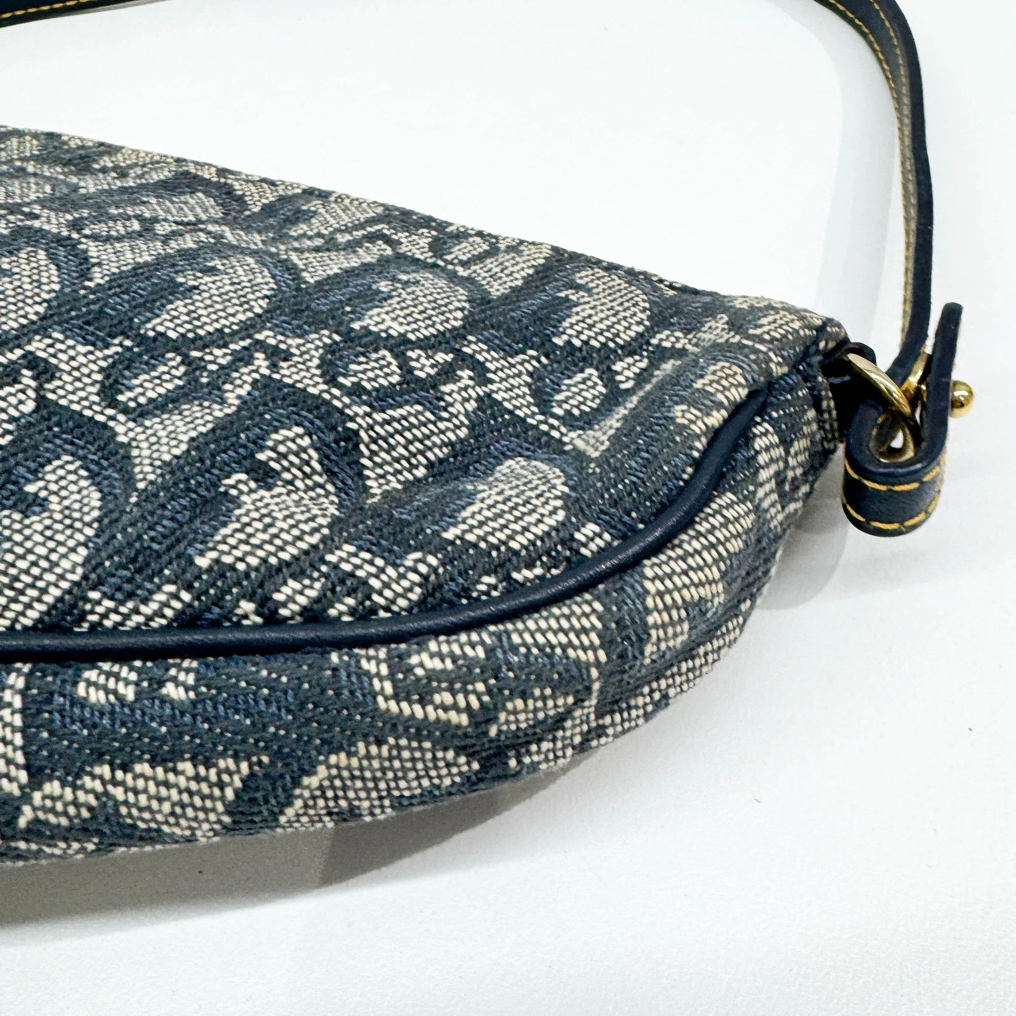 Mini Saddle Trotter Denim Bag - Image 9