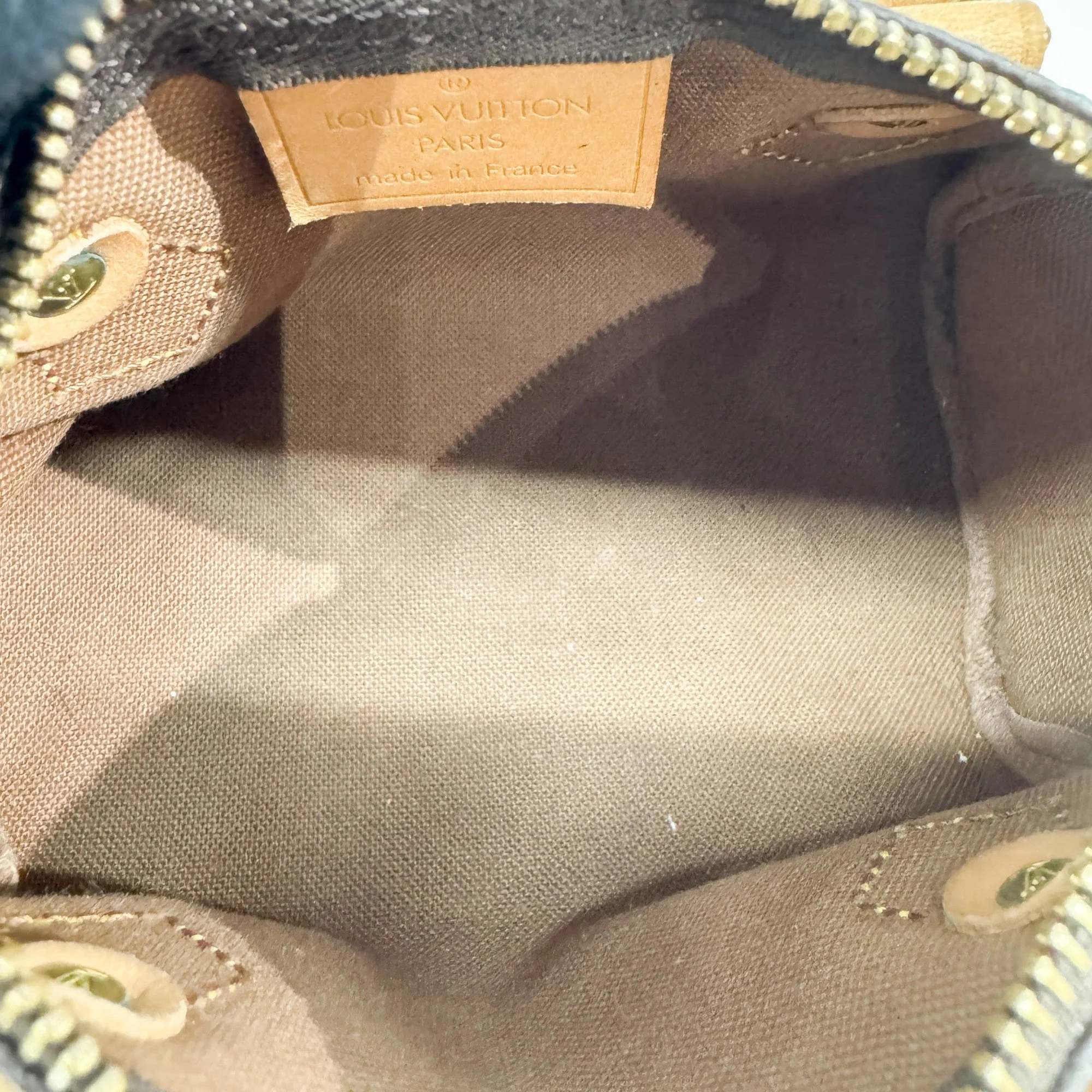Mini Speedy Brown Monogram Canvas Hand Bag - Image 16