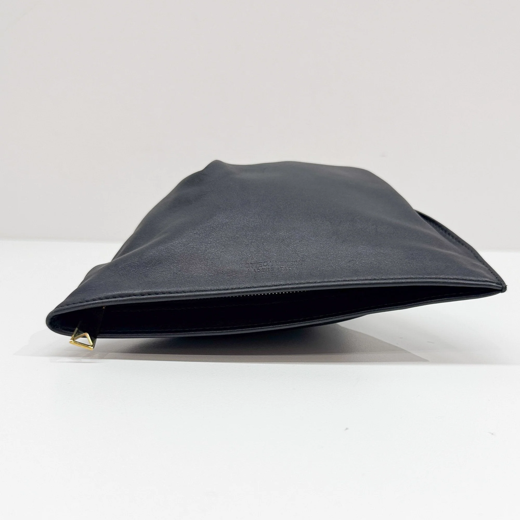 Mini Twist Black Leather Hand Bag - Image 8