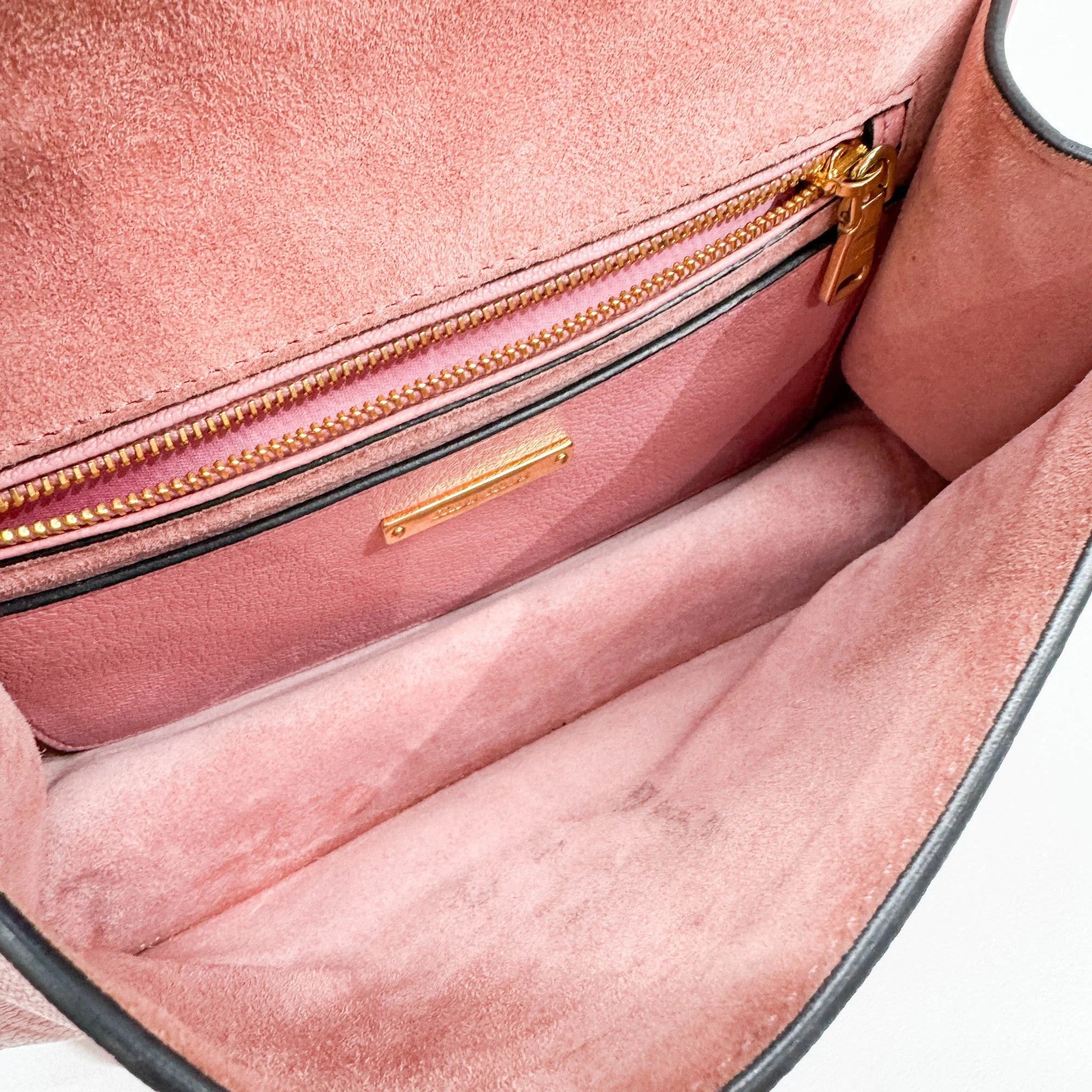 Miu Lady Crystal Embellished Pink Leather Shoulder Bag - Image 12