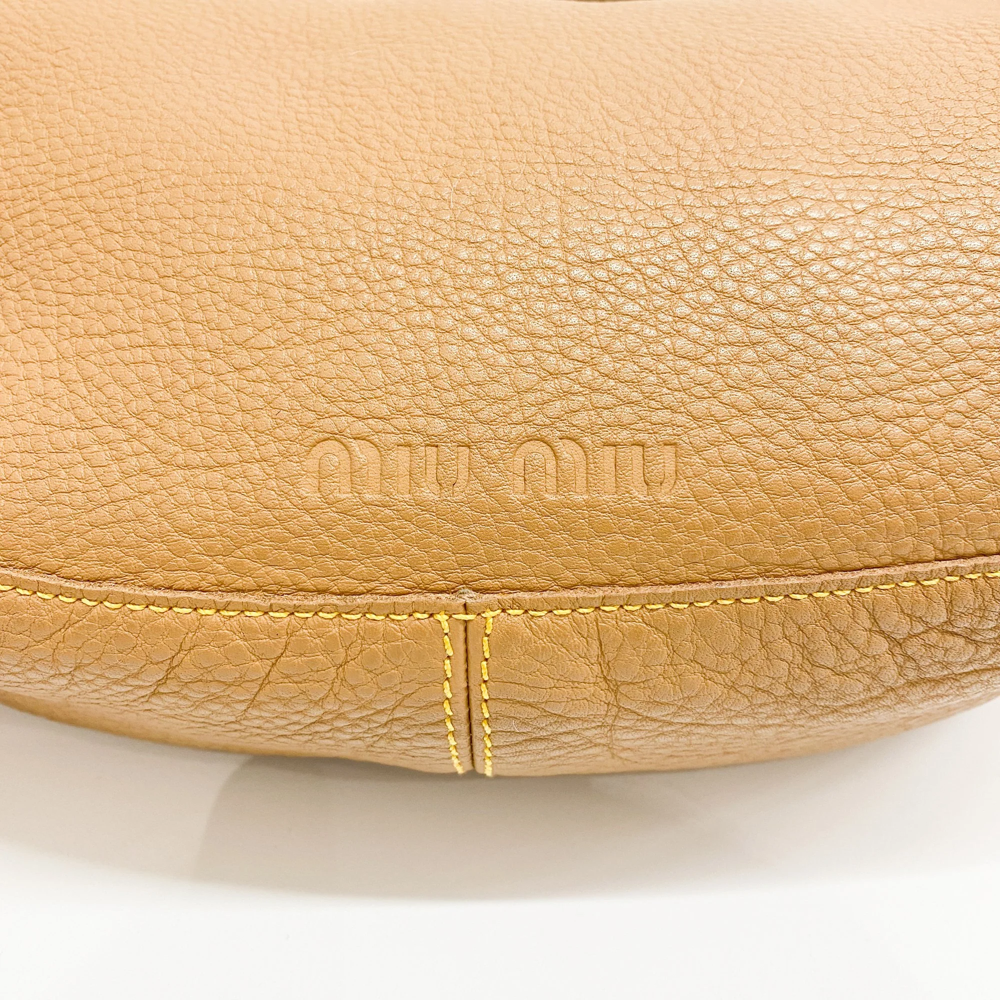 Miu Miu Brown Leather Shoulder Bag - Image 13