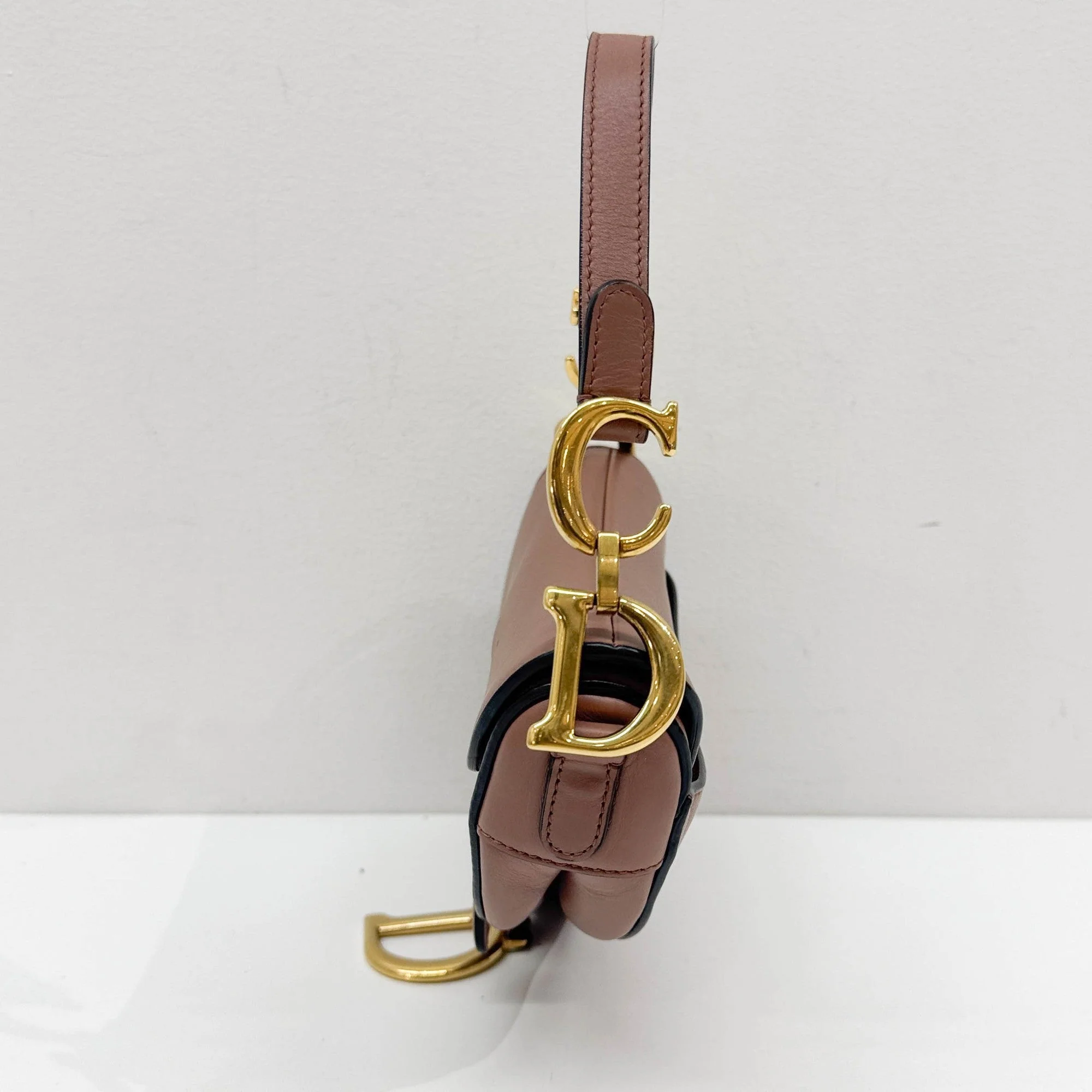 Mni Saddle Rosybrown Leather Two Way Bag - Image 6