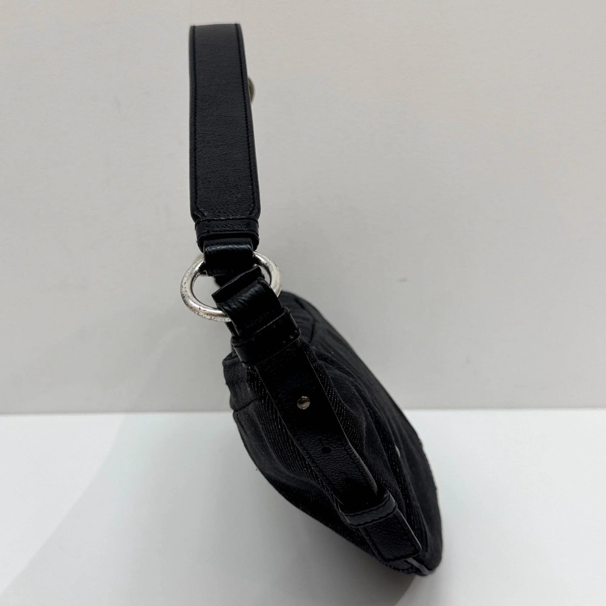 Mombasa Black Denim Shoulder Bag - Image 5